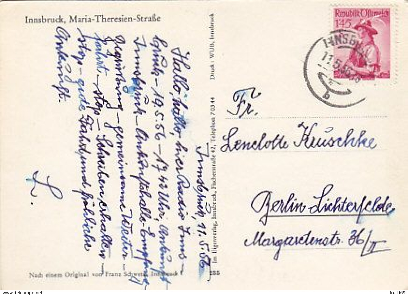 AK 212356 AUSTRIA - Innsbruck - Maria Theresie-Straße - Stripes Are Not On The Card - Innsbruck