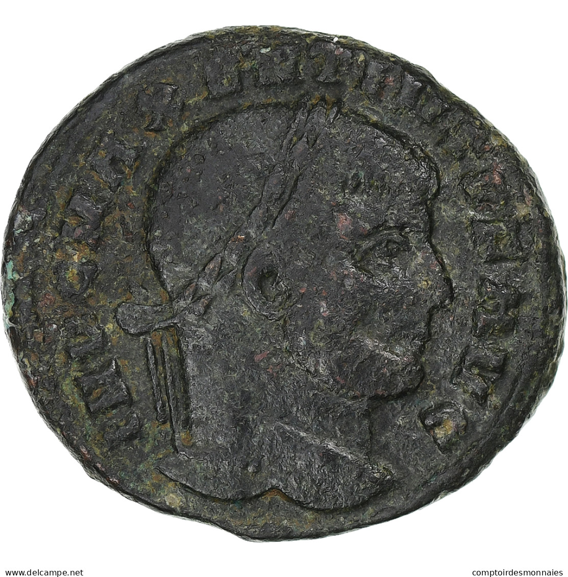 Maxence, Follis, 309-312, Ostia, Bronze, TB+, RIC:54 - L'Empire Chrétien (307 à 363)