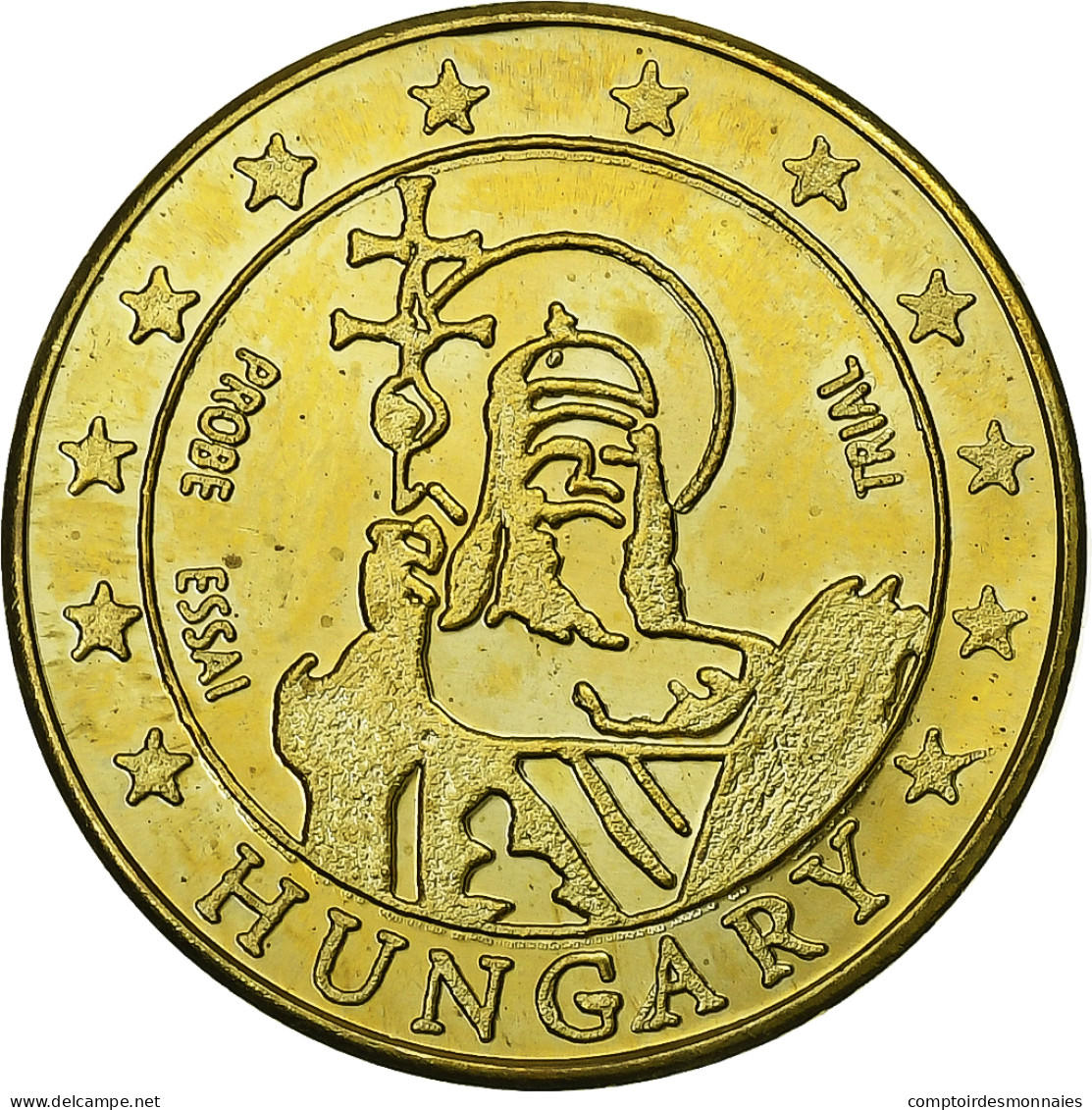 Hongrie, 20 Euro Cent, Essai-Trial, Laiton, SPL+ - Privéproeven