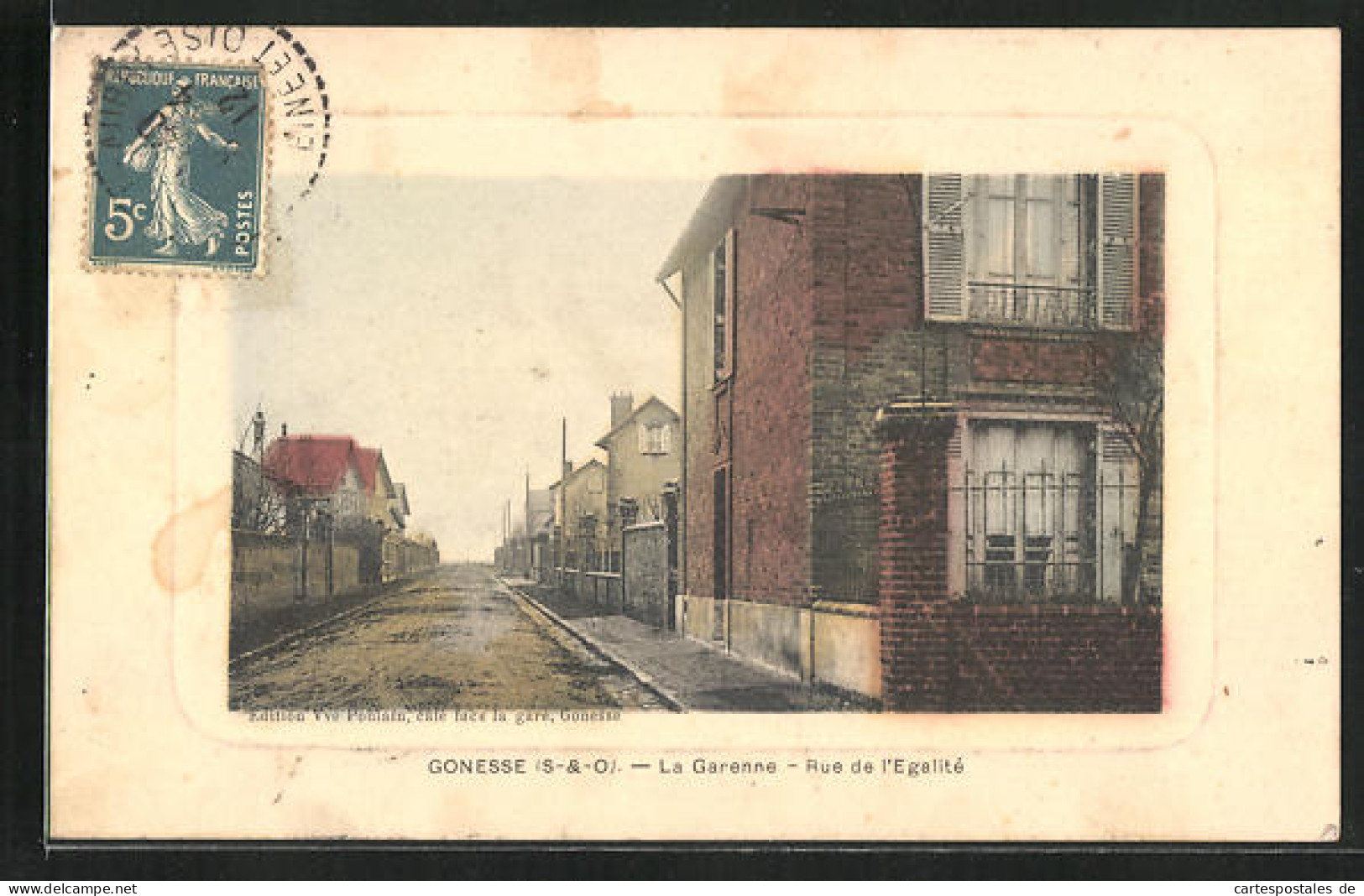 CPA Gonesse, La Garenne, Rue De L`Egalite  - Gonesse