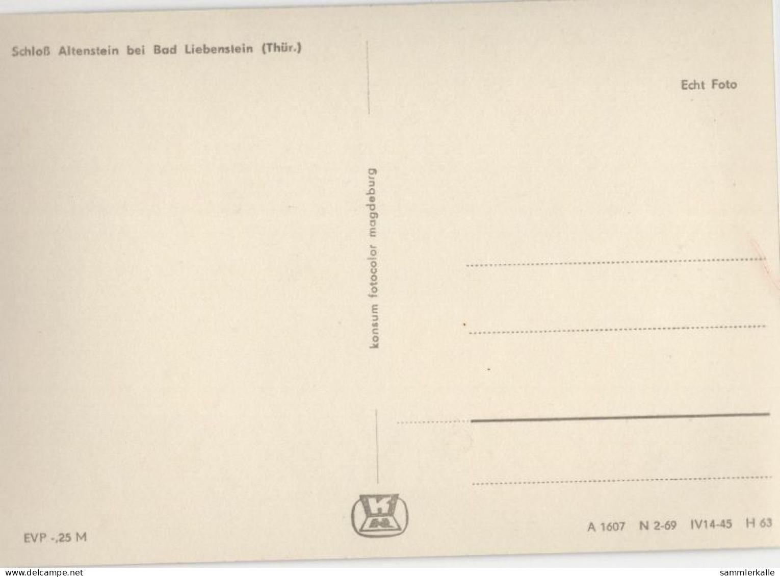 121897 - Bad Liebenstein - Schloss Altenstein - Bad Liebenstein