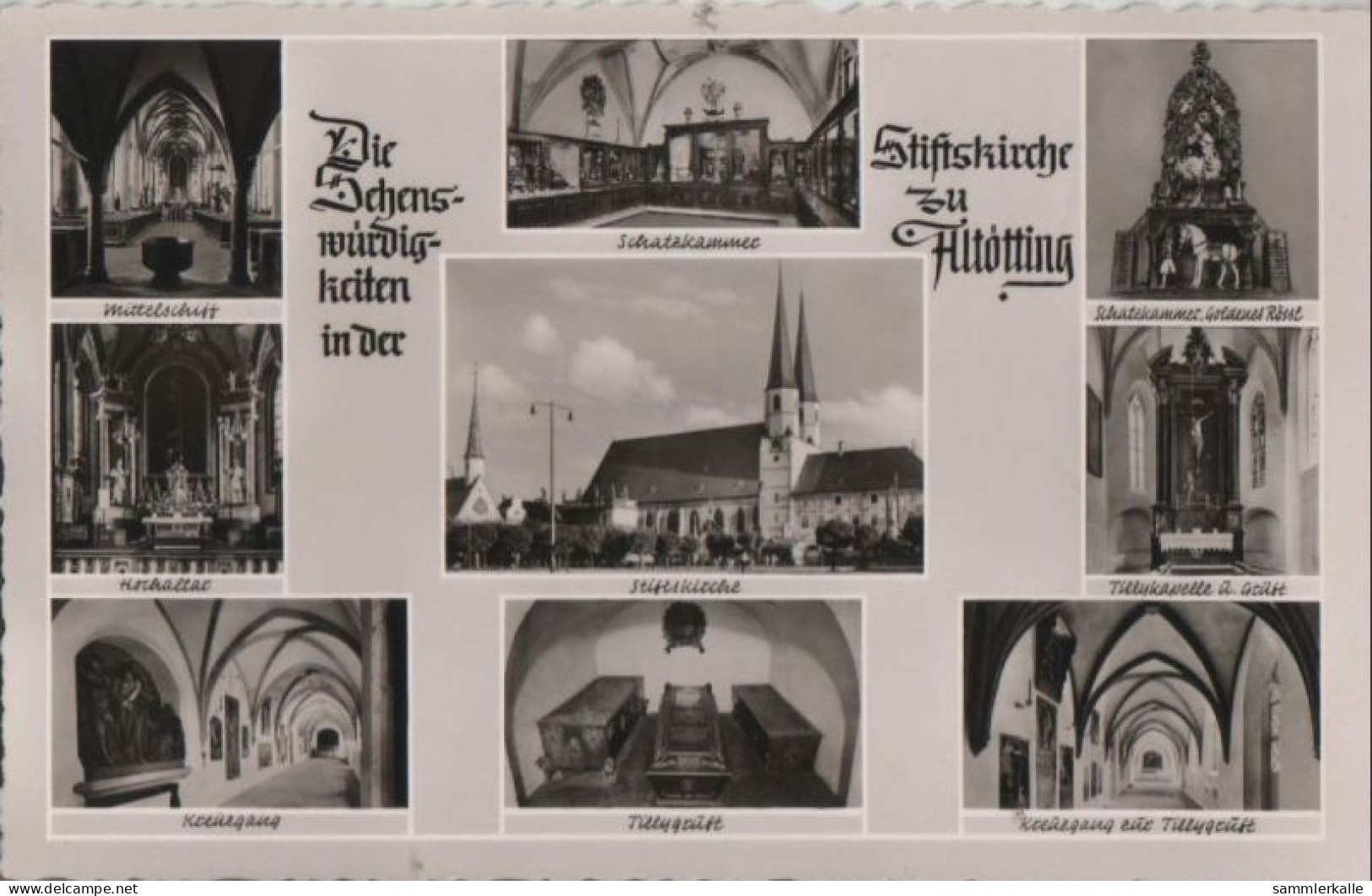 59736 - Altötting - Stiftskirche, U.a. Ansicht - 1960 - Altötting