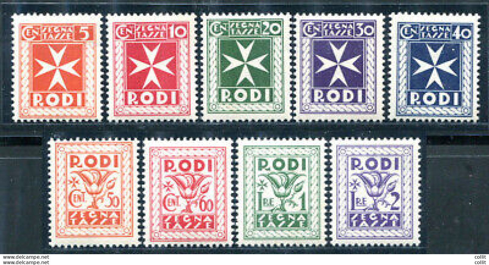 Egeo - Segnatasse Croce Di Malta Serie Completa MNH - Emissioni Locali/autonome