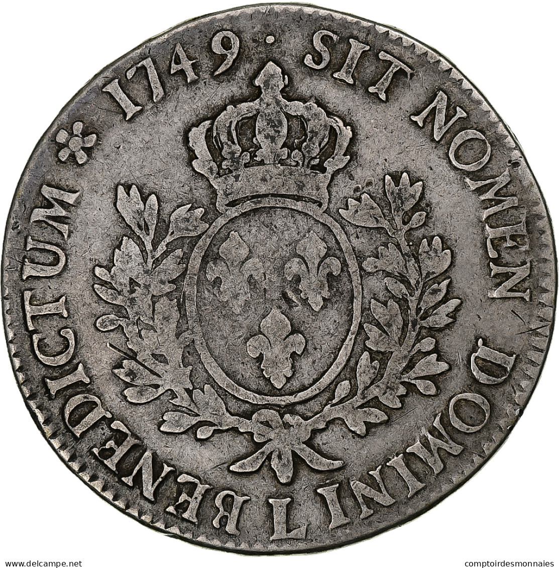 France, Louis XV, Écu Au Bandeau, 1749, Bayonne, Argent, TB, Gadoury:322 - 1715-1774 Ludwig XV. Der Vielgeliebte