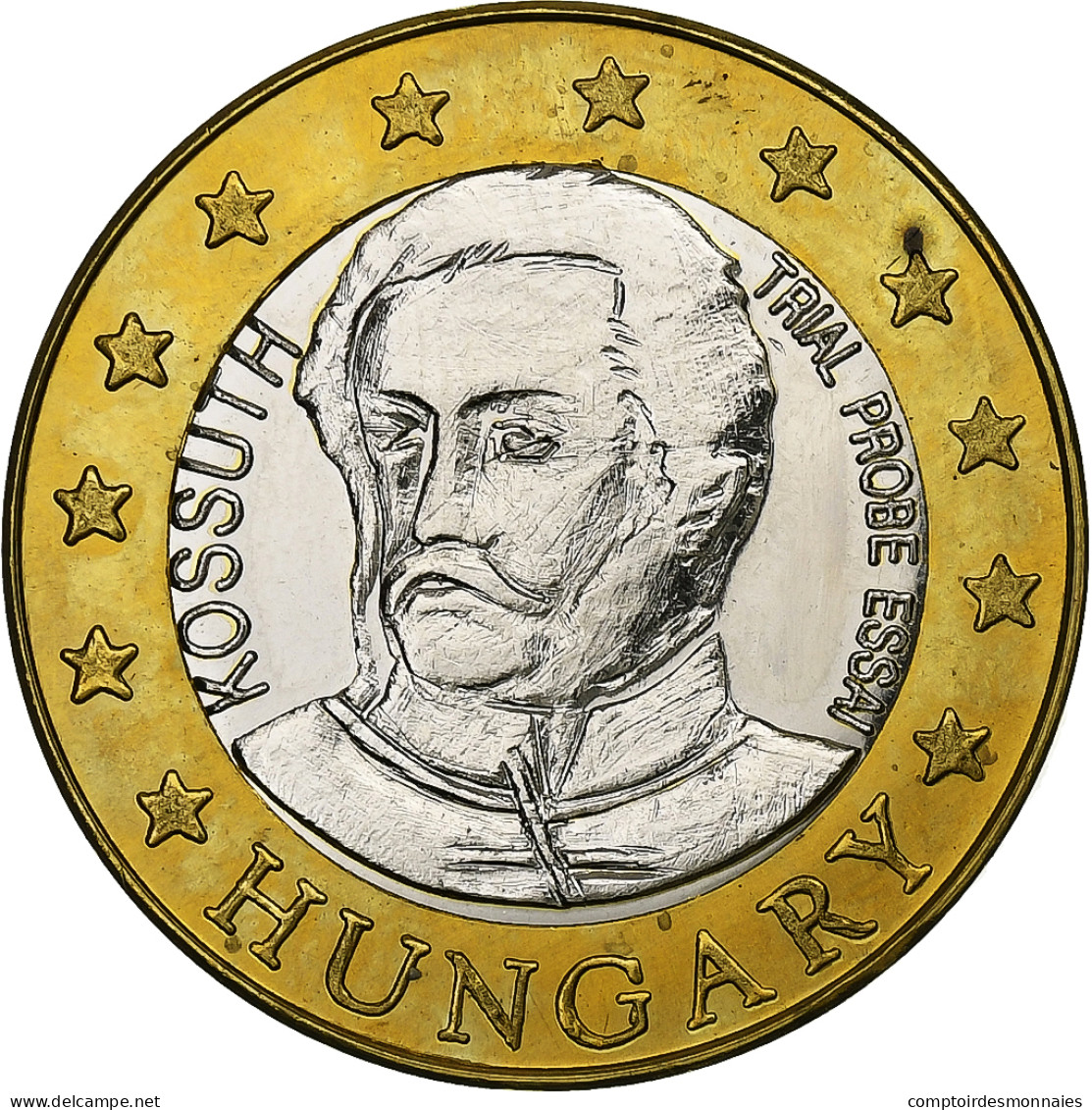 Hongrie, Médaille, Essai 2 Euros, Bimétallique, BE, SPL+ - Sonstige & Ohne Zuordnung