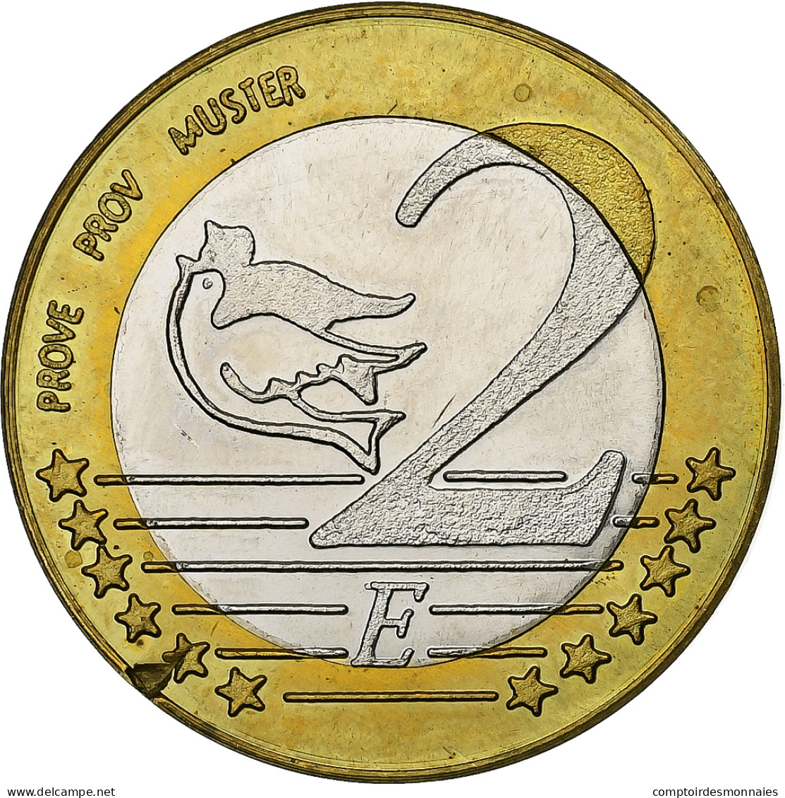 Hongrie, Médaille, Essai 2 Euros, Bimétallique, BE, SPL+ - Autres & Non Classés