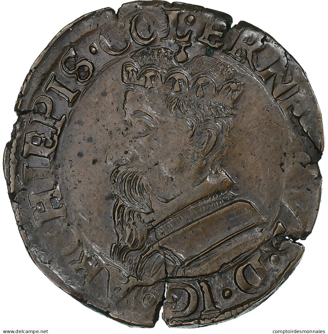 Principauté De Liège, Ernest Of Bavaria, Liard, 1581-1612, Liege, Cuivre, TTB+ - Sonstige & Ohne Zuordnung