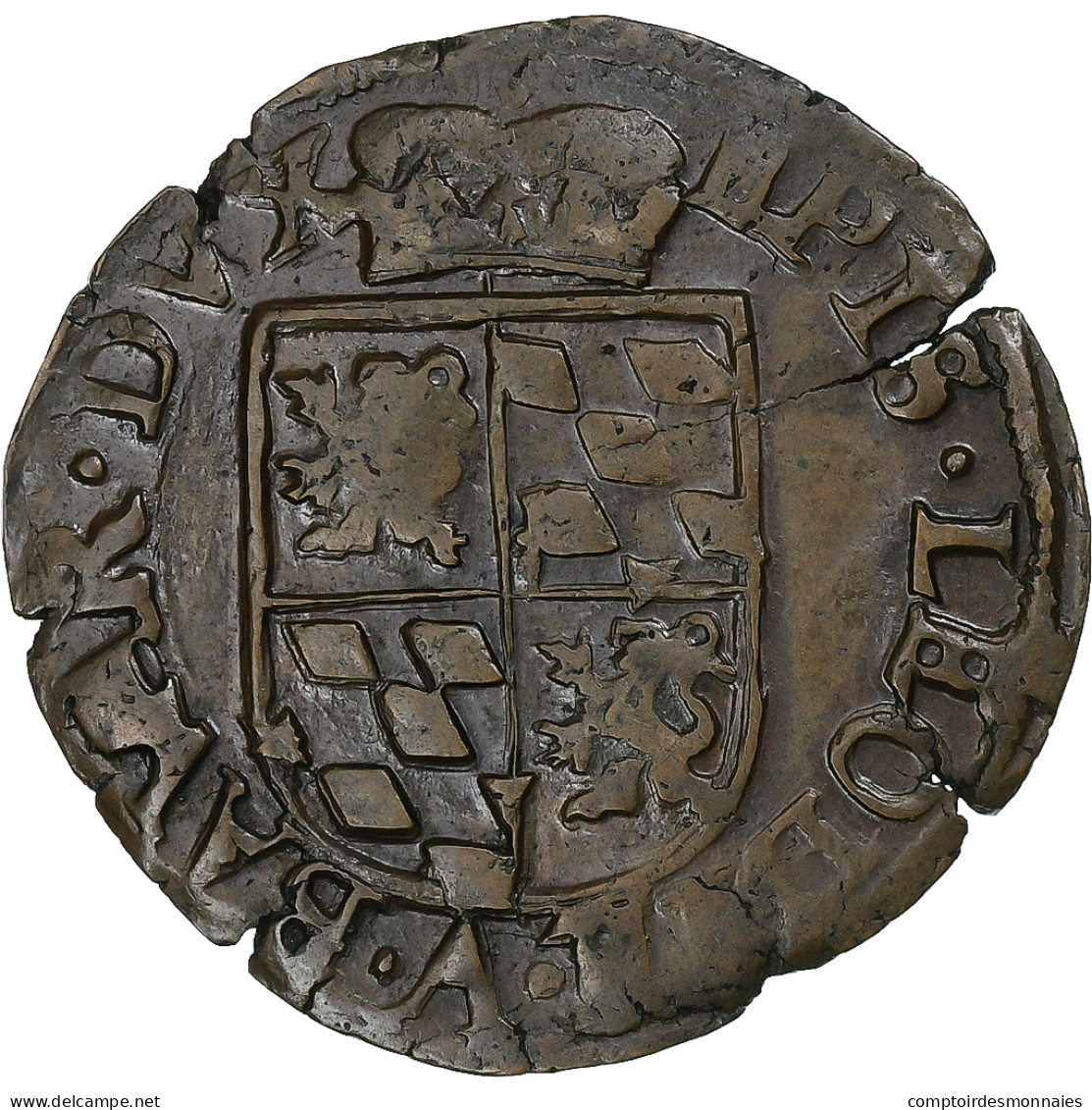 Principauté De Liège, Ernest Of Bavaria, Liard, 1581-1612, Liege, Cuivre, TTB+ - Autres & Non Classés