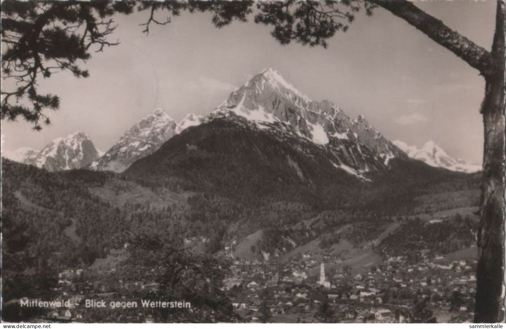 71663 - Mittenwald - Blick Gegen Wetterstein - Ca. 1960 - Mittenwald