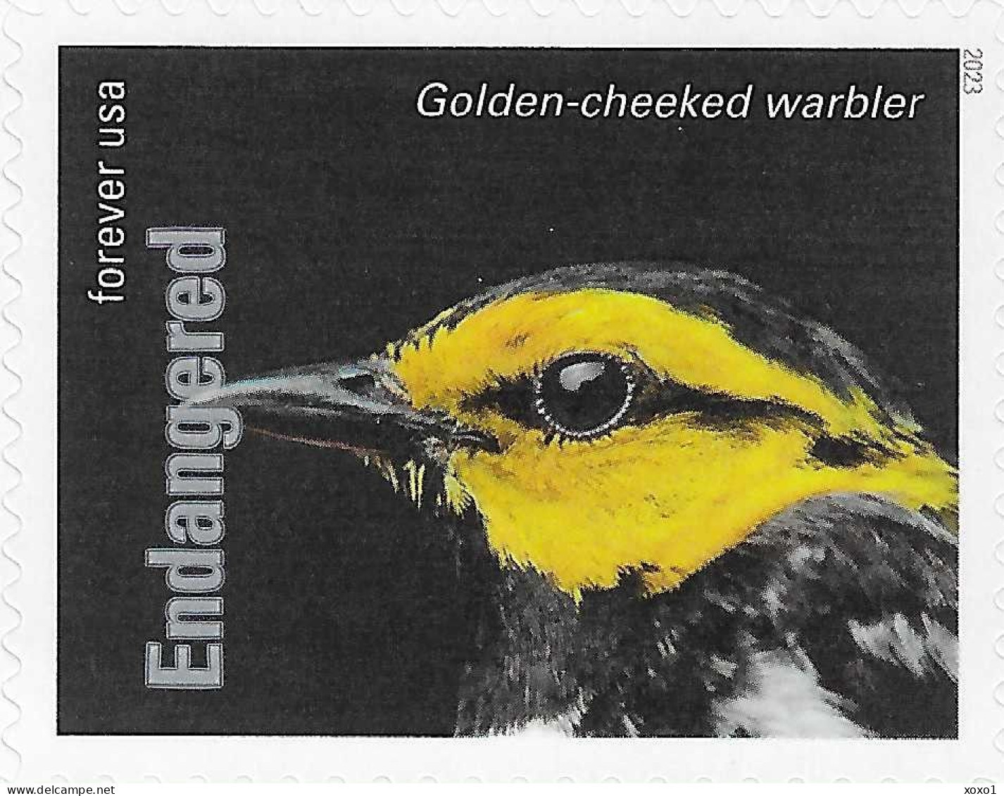 USA 2023 MiNr. 6063ba Endangered Species Birds The Golden-cheeked Warbler (Setophaga Chrysoparia) 1v MNH **  1.40 € - Hühnervögel & Fasanen