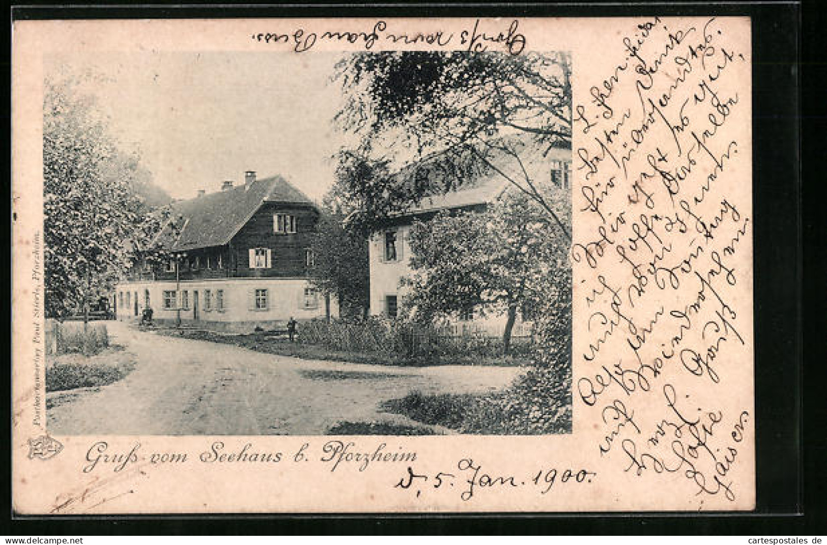 AK Pforzheim, Gasthof Seehaus  - Pforzheim