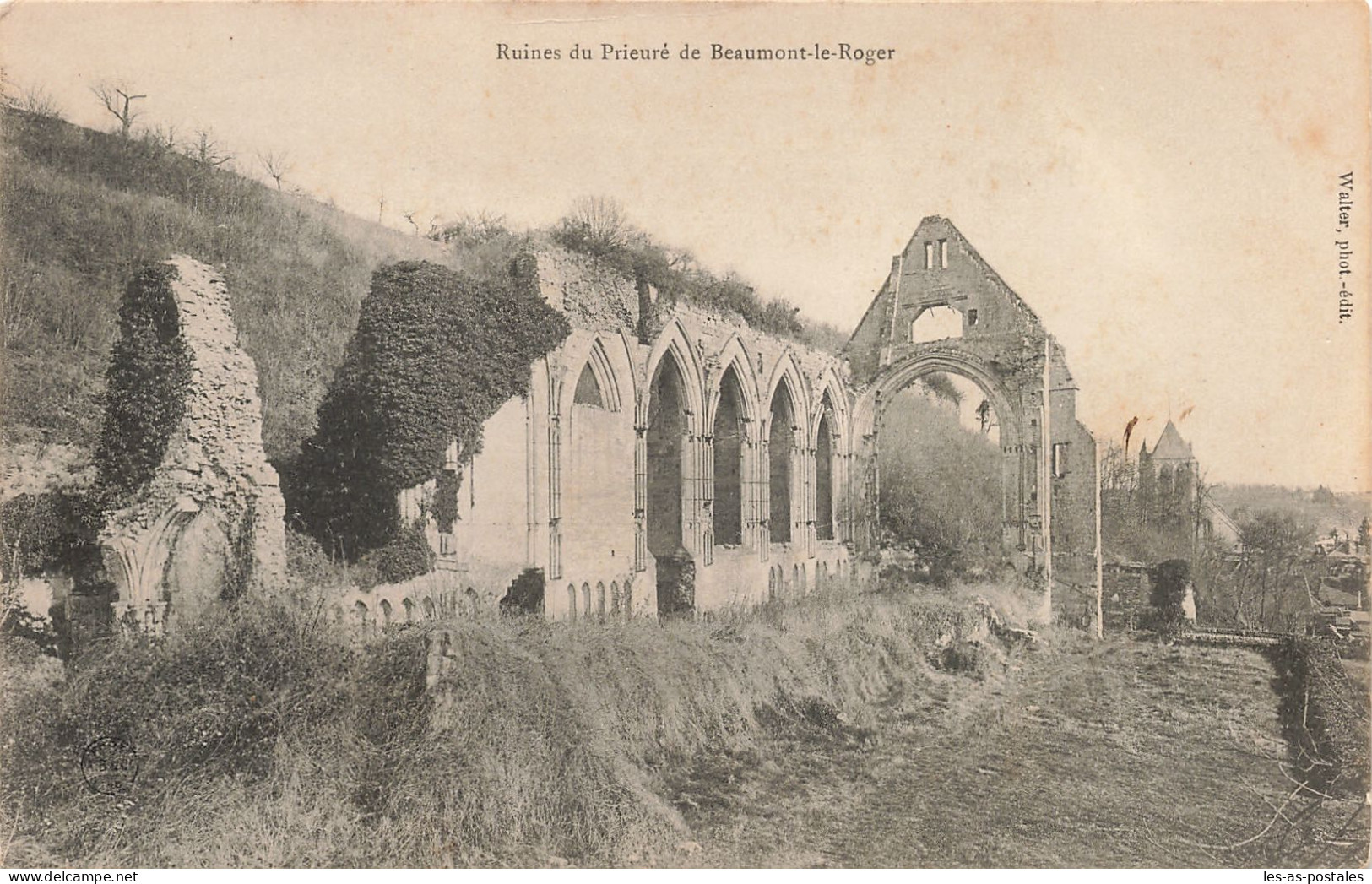 27 BEAUMONT LE ROGER RUINES DU PRIEURE - Beaumont-le-Roger