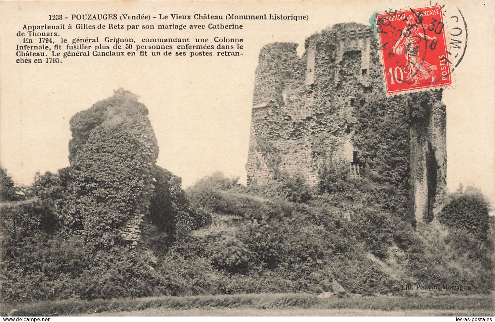 85 POUZAUGES LE VIEUX CHÂTEAU - Pouzauges