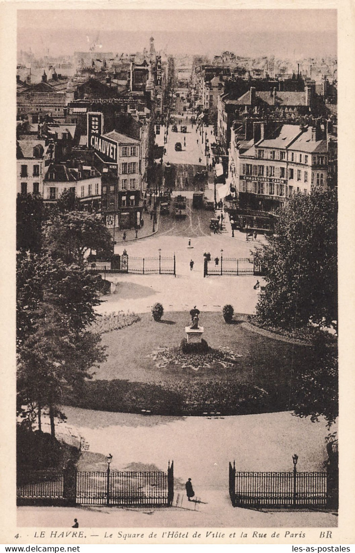 76 LE HAVRE LE SQUARE DE L HOTEL DE VILLE - Square Saint-Roch