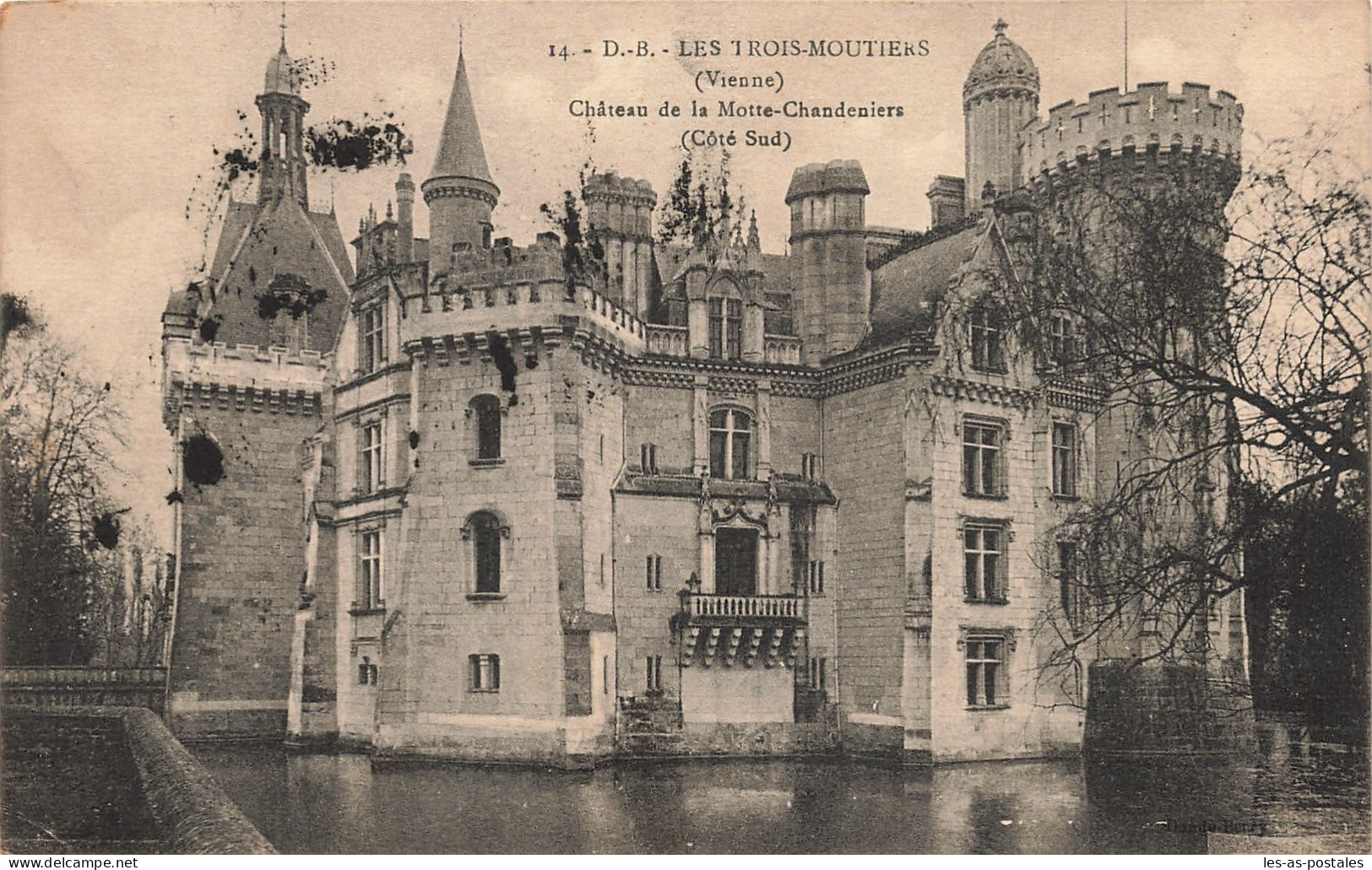 86 LES TROIS MOUTIERS CHÂTEAU DE LA MOTTE CHANDENIERS - Les Trois Moutiers