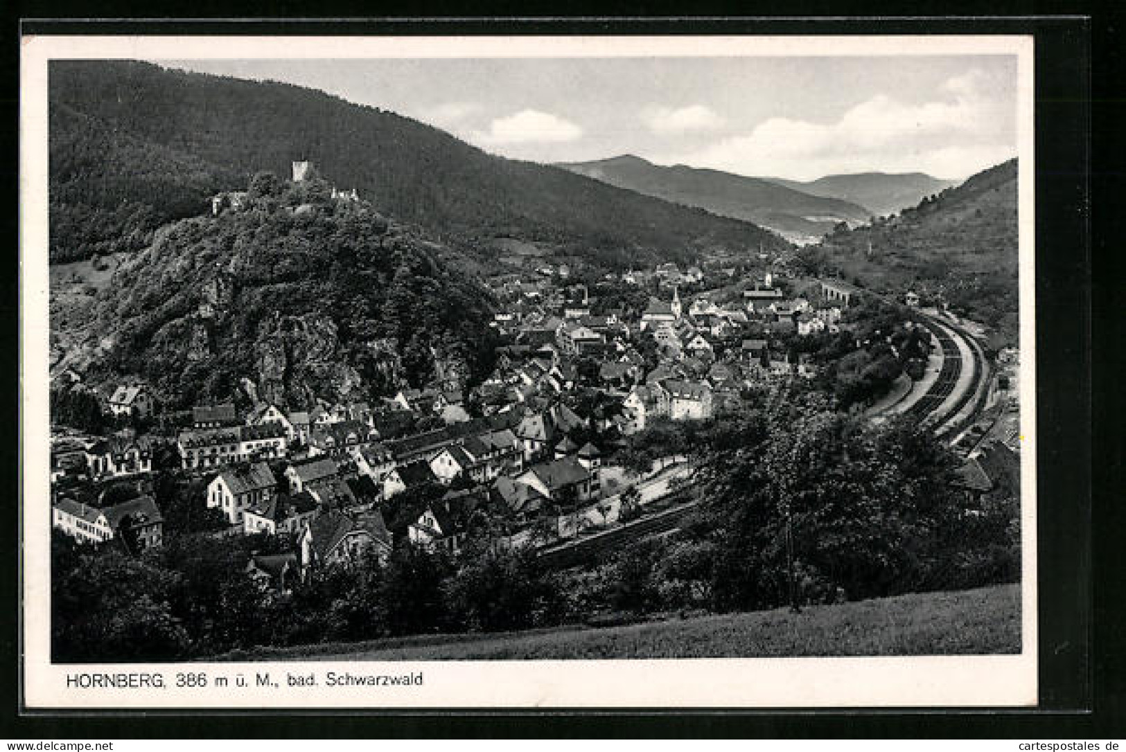 AK Hornberg /Bad. Schwarzwald, Teilansicht  - Hornberg