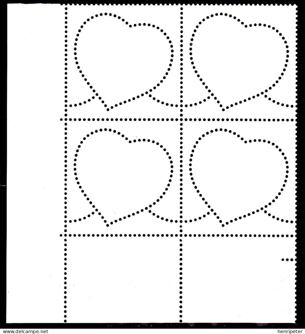 Coin Daté Neuf** Du 25.10.16 - Bloc De 4 T.-P. Gommés - Saint-Valentin Cœurs Balmain - N° 5119 (Yvert) - France 2017 - 2020-…