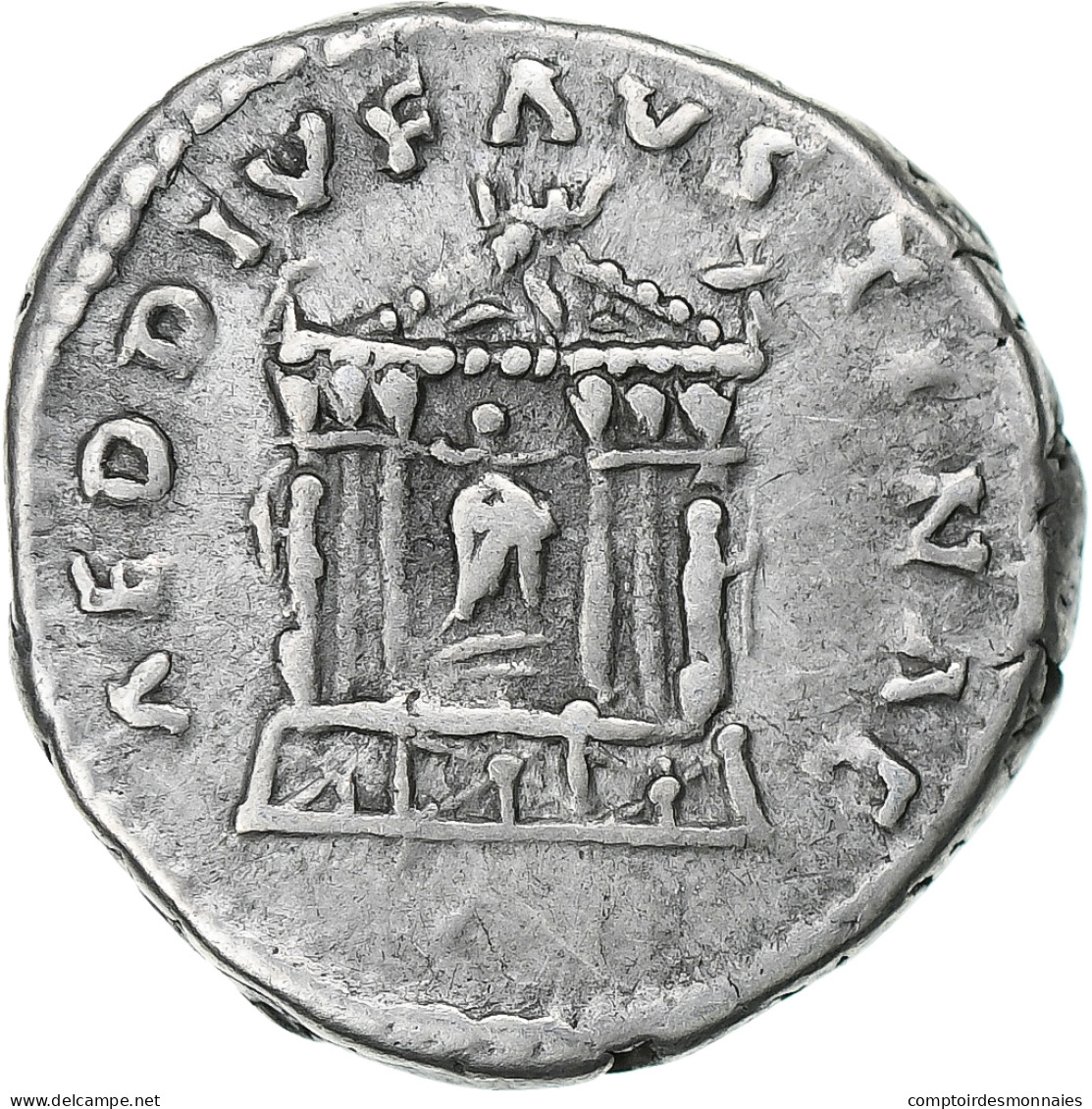 Diva Faustina I, Denier, 141, Rome, Argent, TTB, RIC:343 - La Dinastia Antonina (96 / 192)