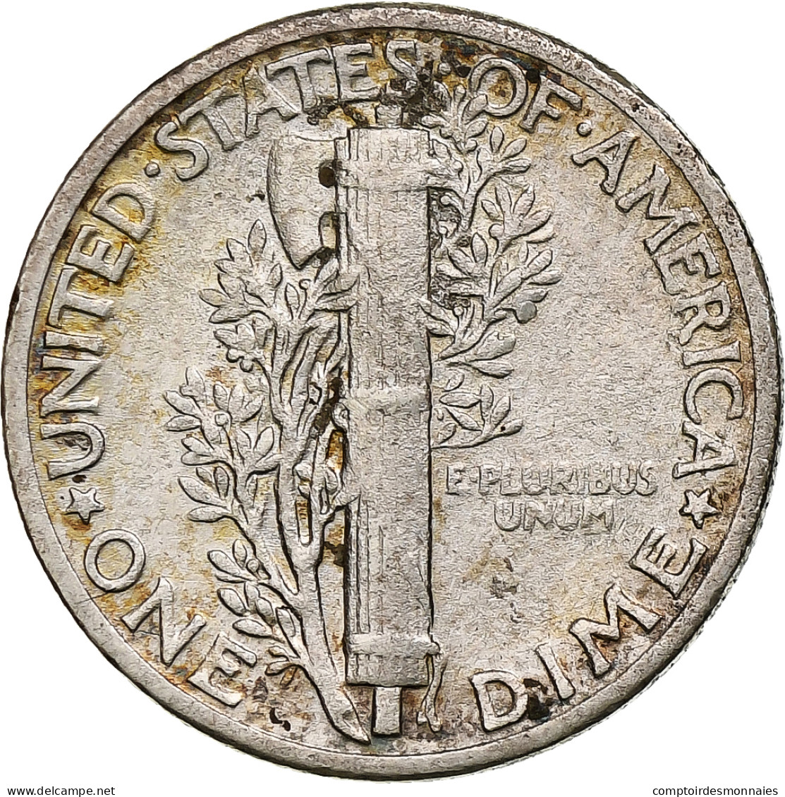 États-Unis, Mercury Dime, 1942, Philadelphie, Argent, TTB, KM:140 - 1916-1945: Mercury (Mercure)