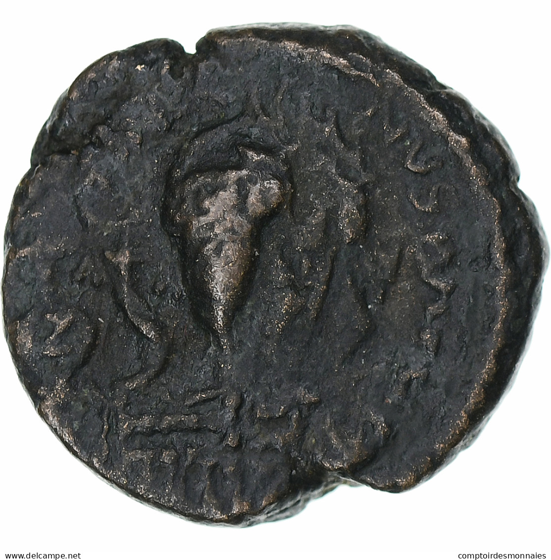 Justinien I, 10 Nummi, 527-565 AD, Constantinople, Bronze, B+ - Byzantines