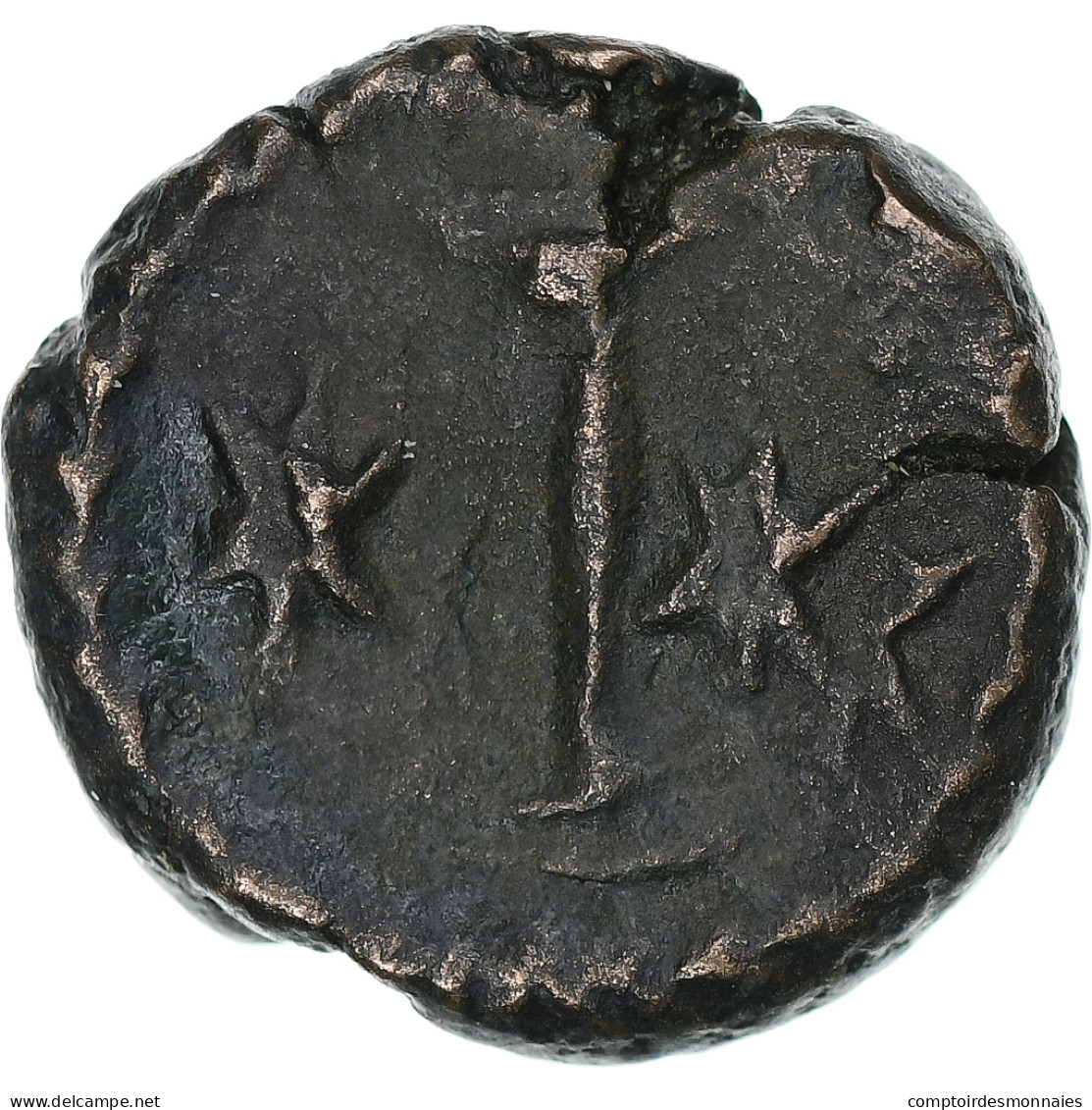 Justinien I, 10 Nummi, 527-565 AD, Constantinople, Bronze, B+ - Byzantines