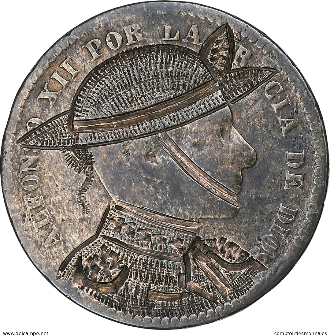 Espagne, Alfonso XII, 5 Centimos, 1877-1879, Satirique, Cuivre, TTB - First Minting