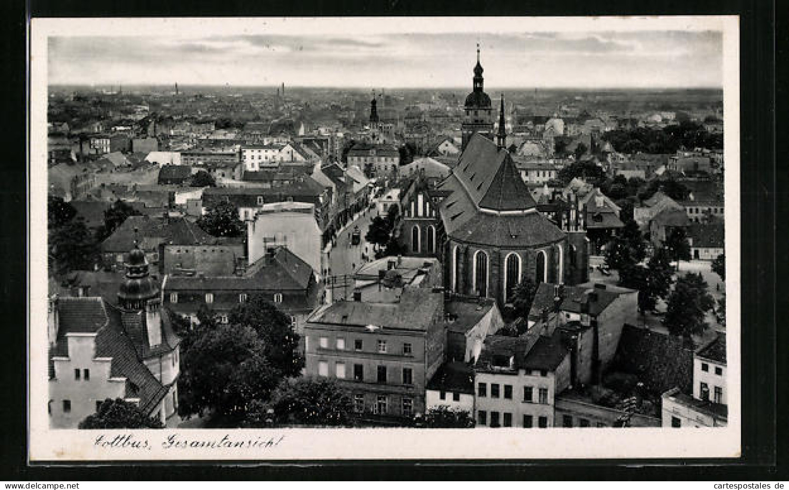 AK Cottbus, Blick über Die Gesamte Stadt  - Cottbus