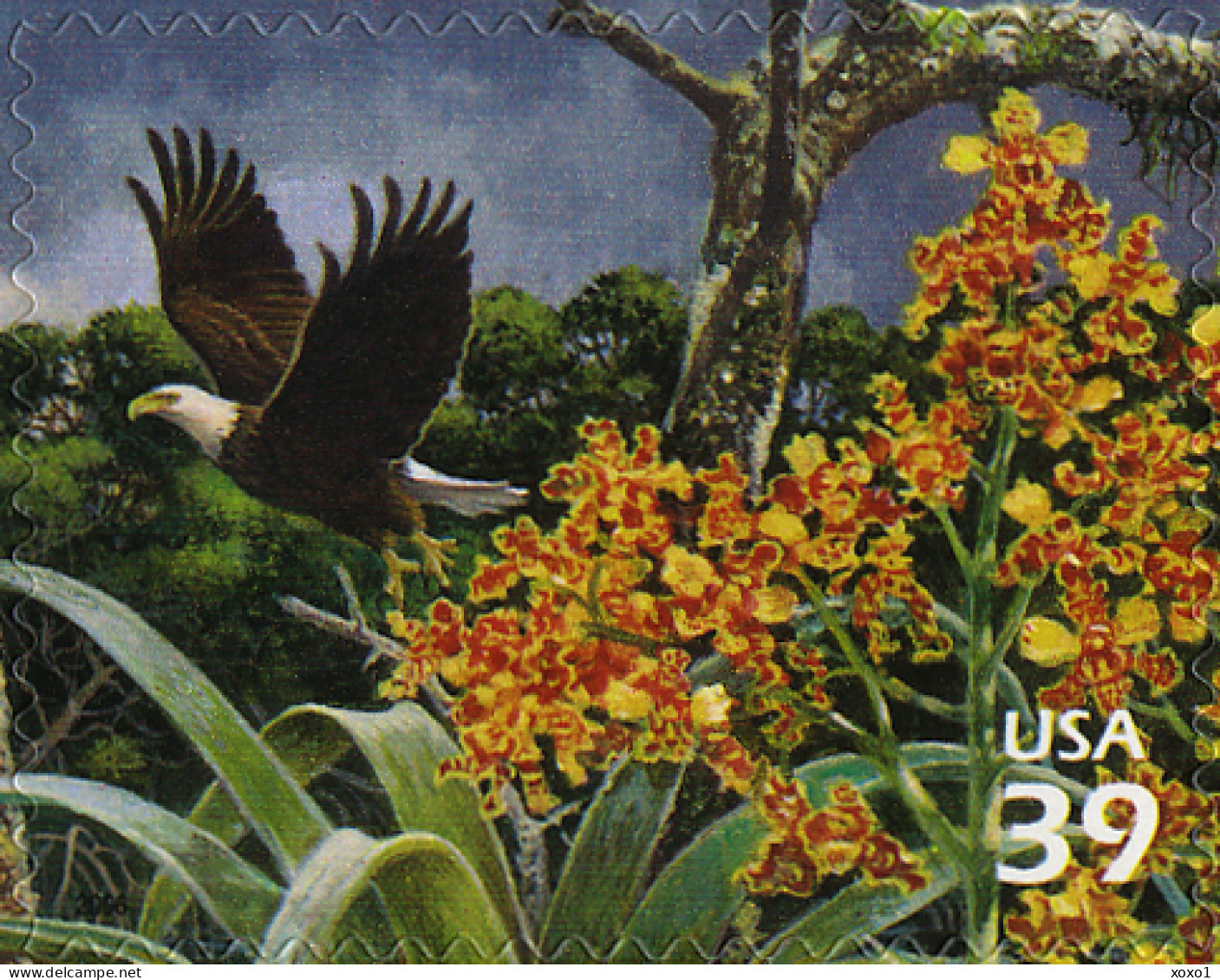 USA 2006 MiNr. 4174 Southern Florida Wetland 8th, Birds Of Prey, Bald Eagle, Flowers, Cowhorn Orchids 1v MNH**  0.90 € - Autres & Non Classés