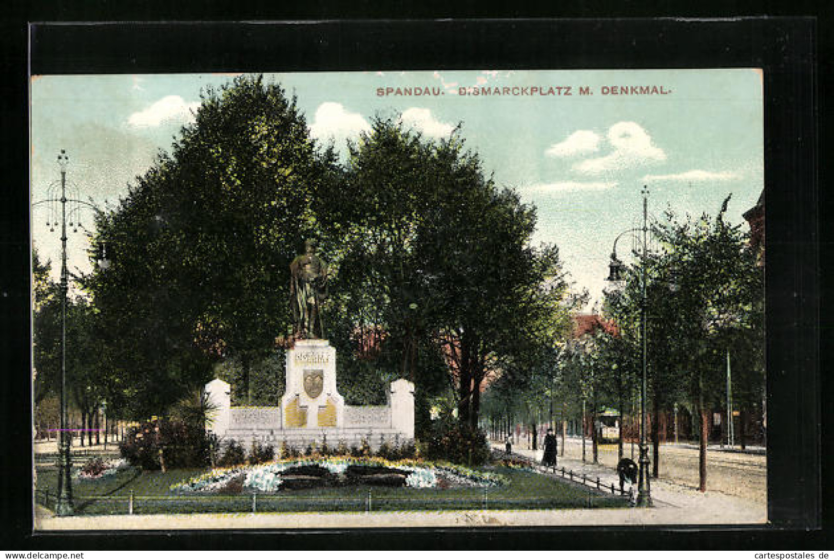 AK Berlin Spandau, Denkmal Auf Dem Bismarckplatz  - Spandau