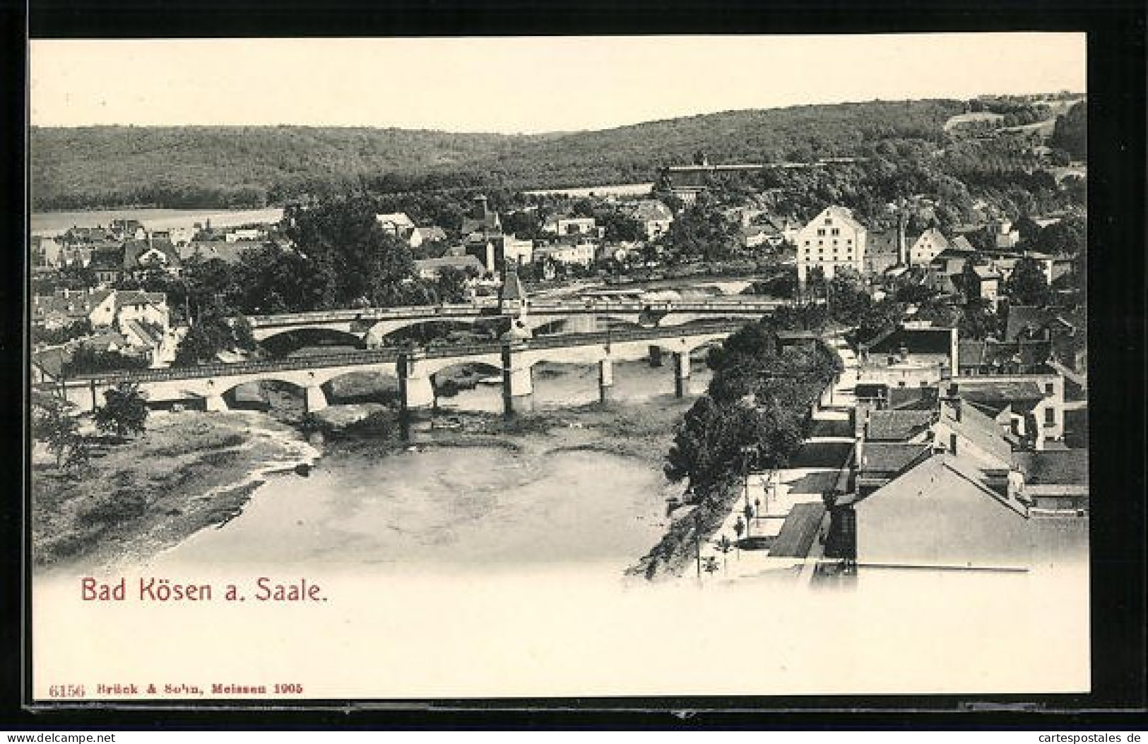 AK Bad Kösen A. Saale, Teilansicht Mit Brücke  - Bad Kösen