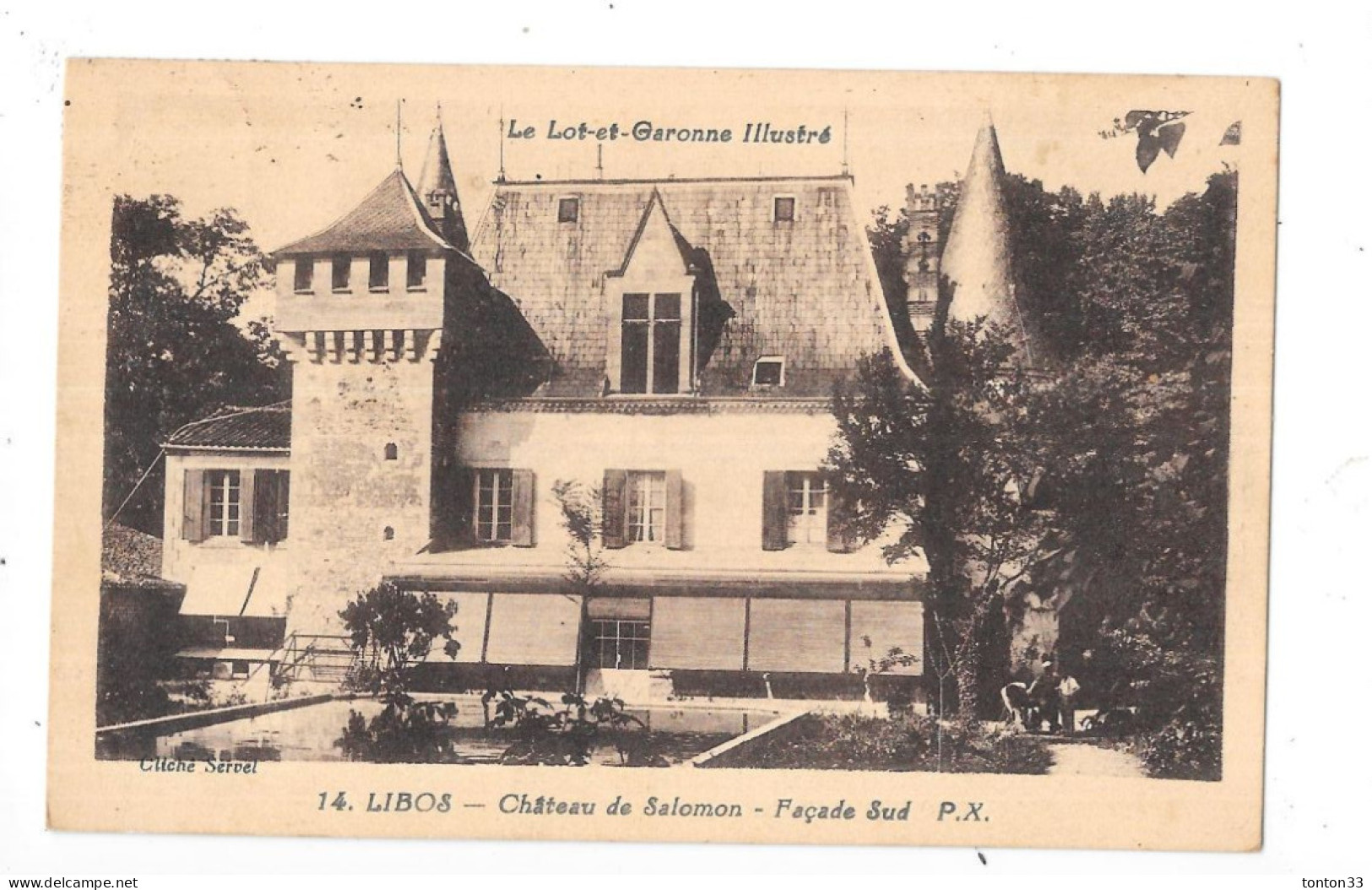 LIBOS - 47 - Chateau De SALOMON - Façade Sud - TOUL 5 - - Libos