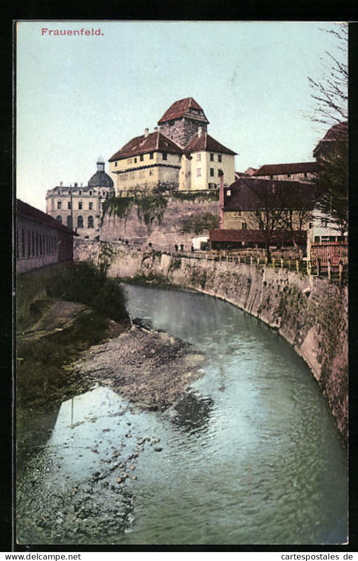 AK Frauenfeld, Uferpartie  - Frauenfeld