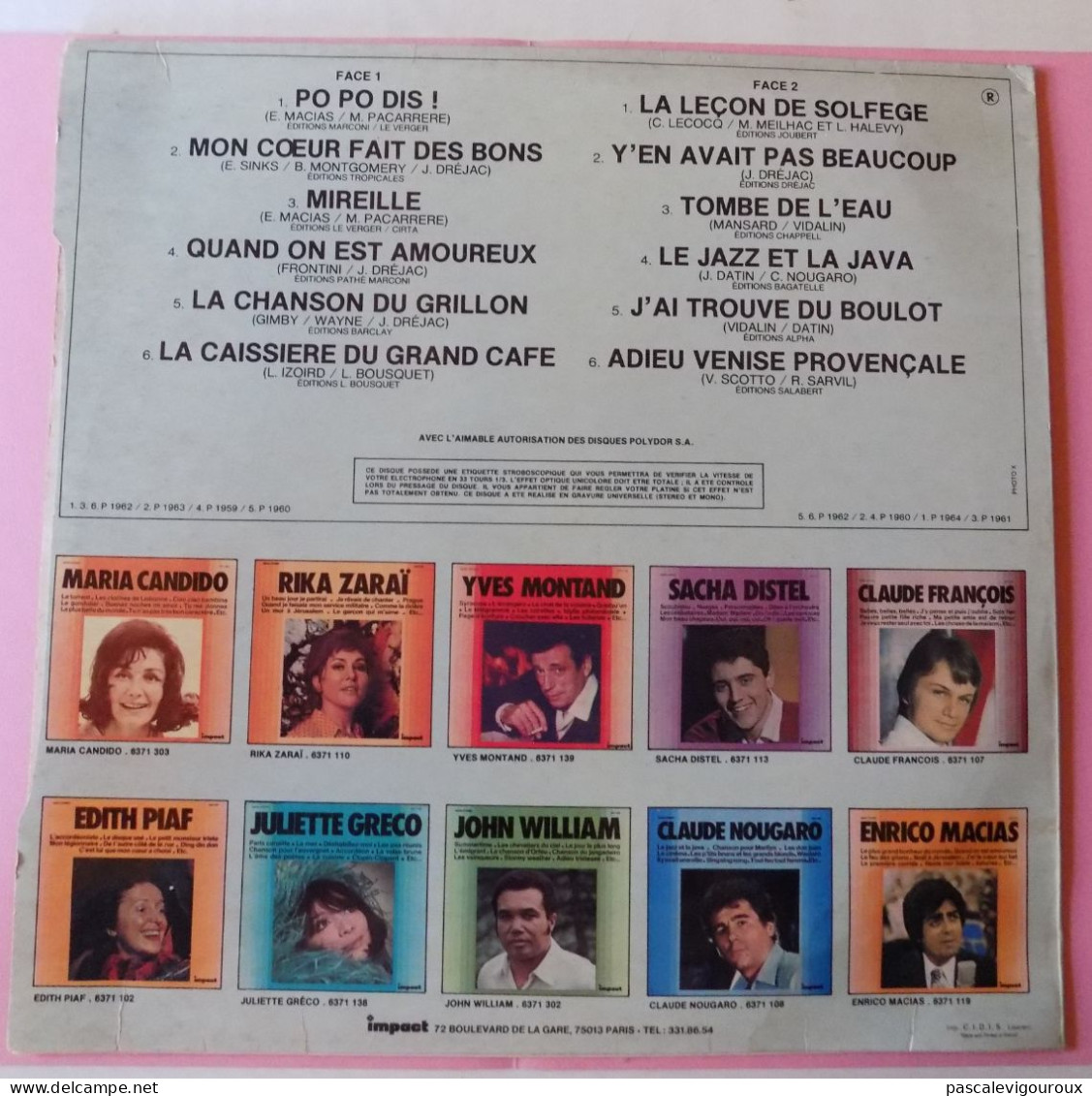 Marcel Amont Po Po Dis !... 33 Tours - Other - French Music