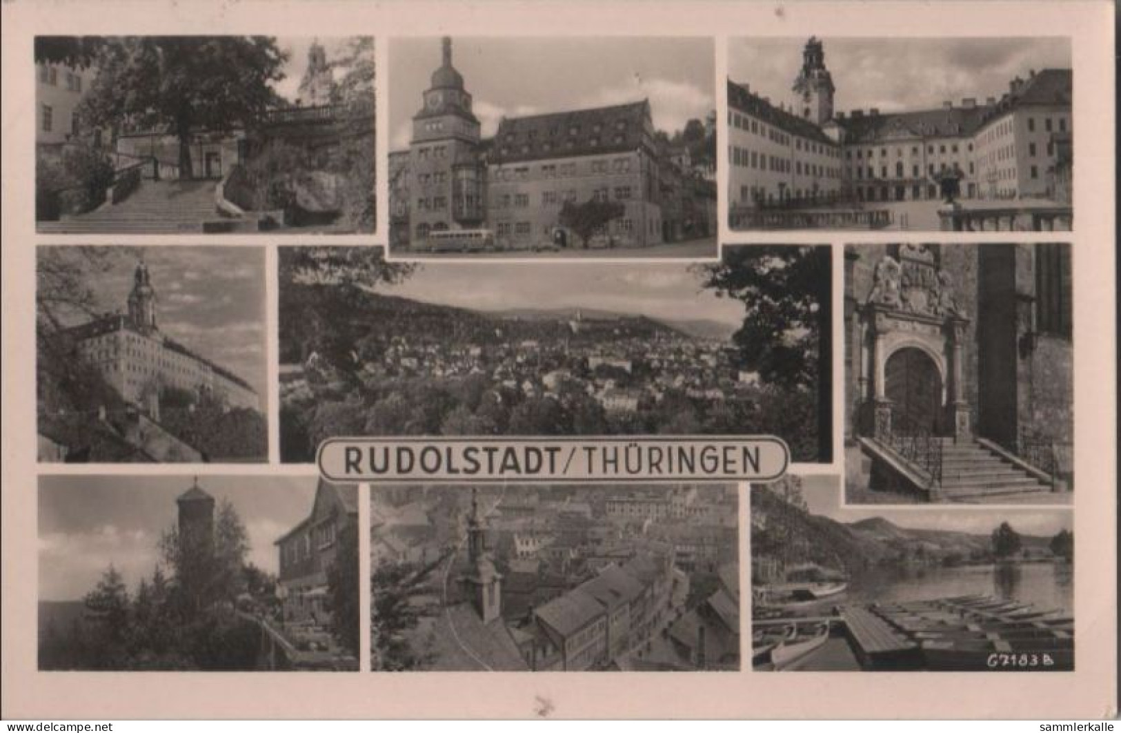 60252 - Rudolstadt - 9 Teilbilder - 1957 - Rudolstadt