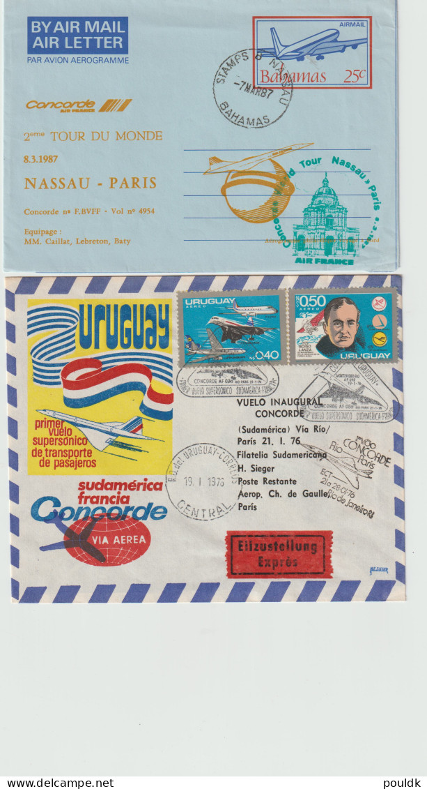 10 Concorde Covers, First Flights And Other Cover With Concorde Theme. Postal Weight Approx 90 Gramms. Please Read - Concorde