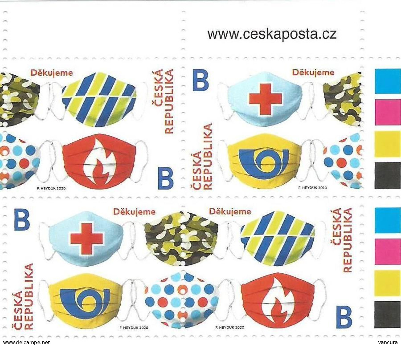 1081-2 Czech Rep. A Thank You Stamp For Firefighters And  Rescue Workers 2020 Covid-19 SARS-CoV-2 Virus Coronavirus - Enfermedades