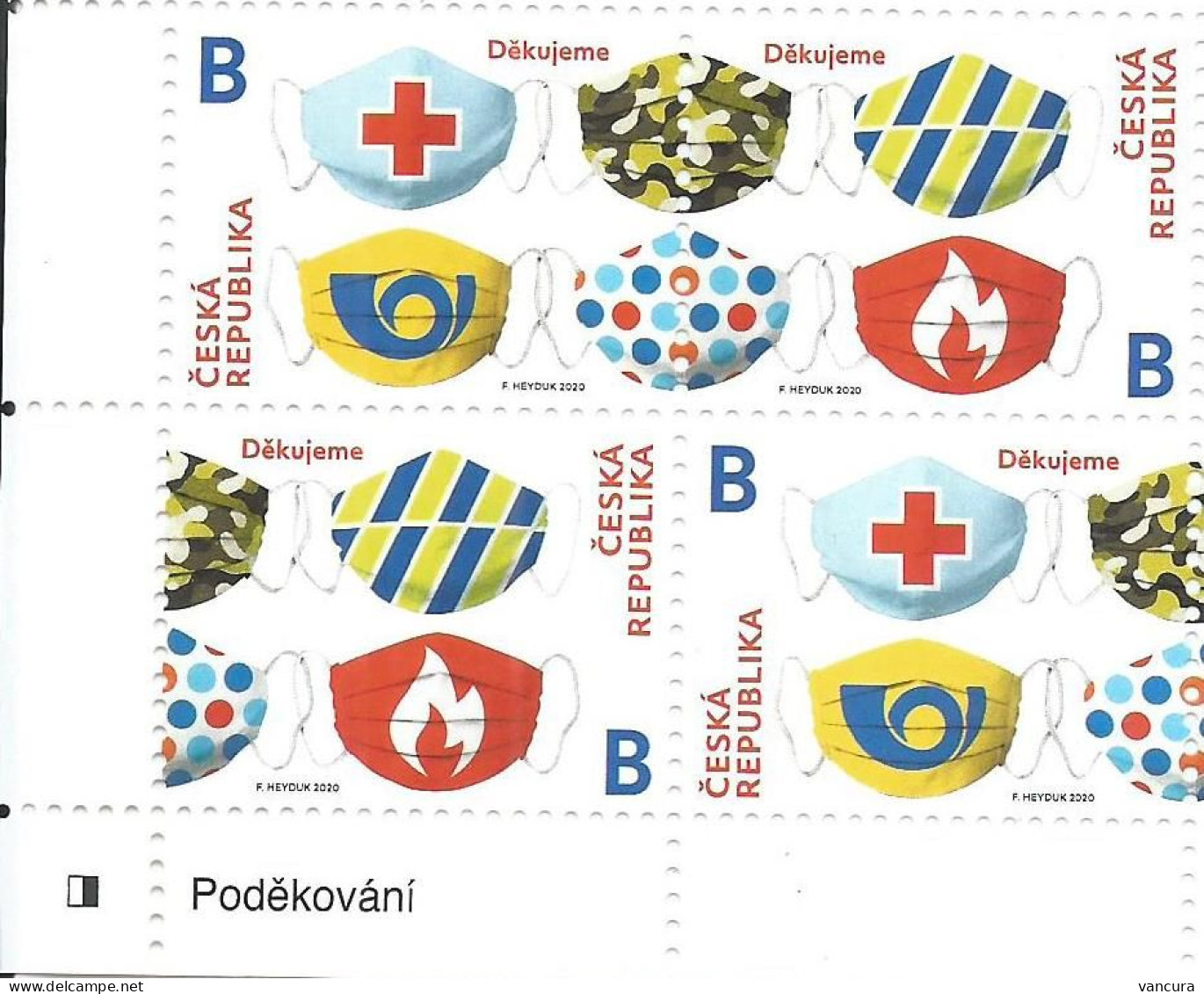 1081-2 Czech Rep. A Thank You Stamp For Firefighters And  Rescue Workers 2020 Covid-19 SARS-CoV-2 Virus Coronavirus - Ziekte