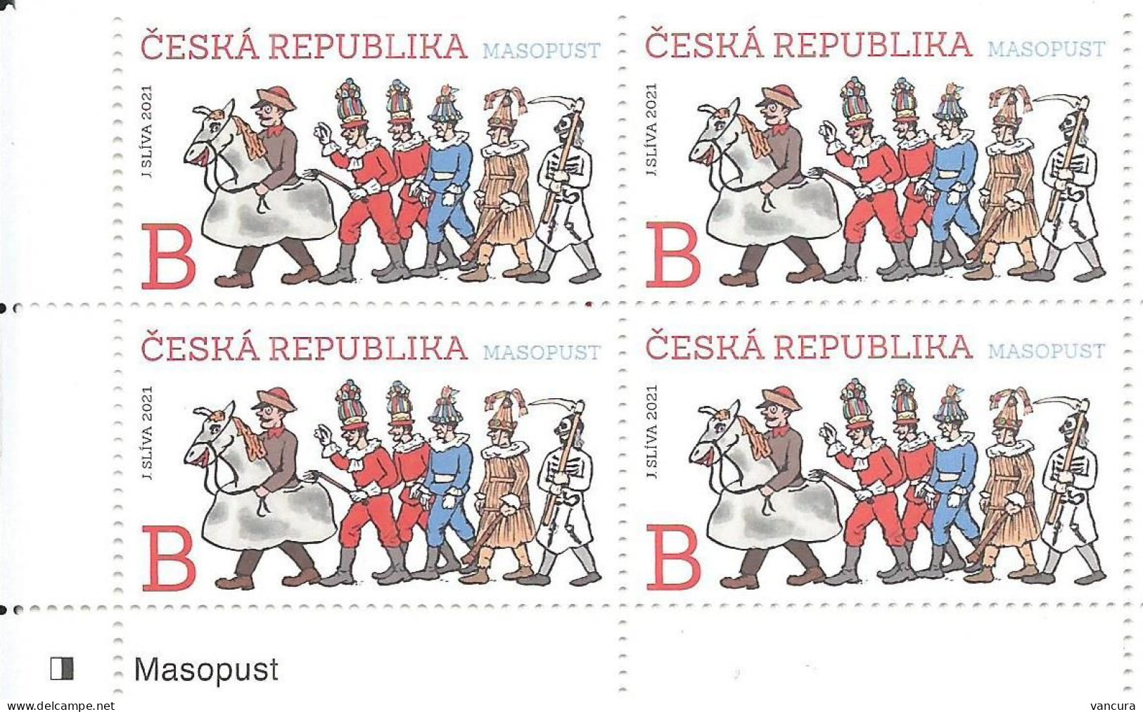 ** 1106 Czech Republic Carnival 2021 - Unused Stamps