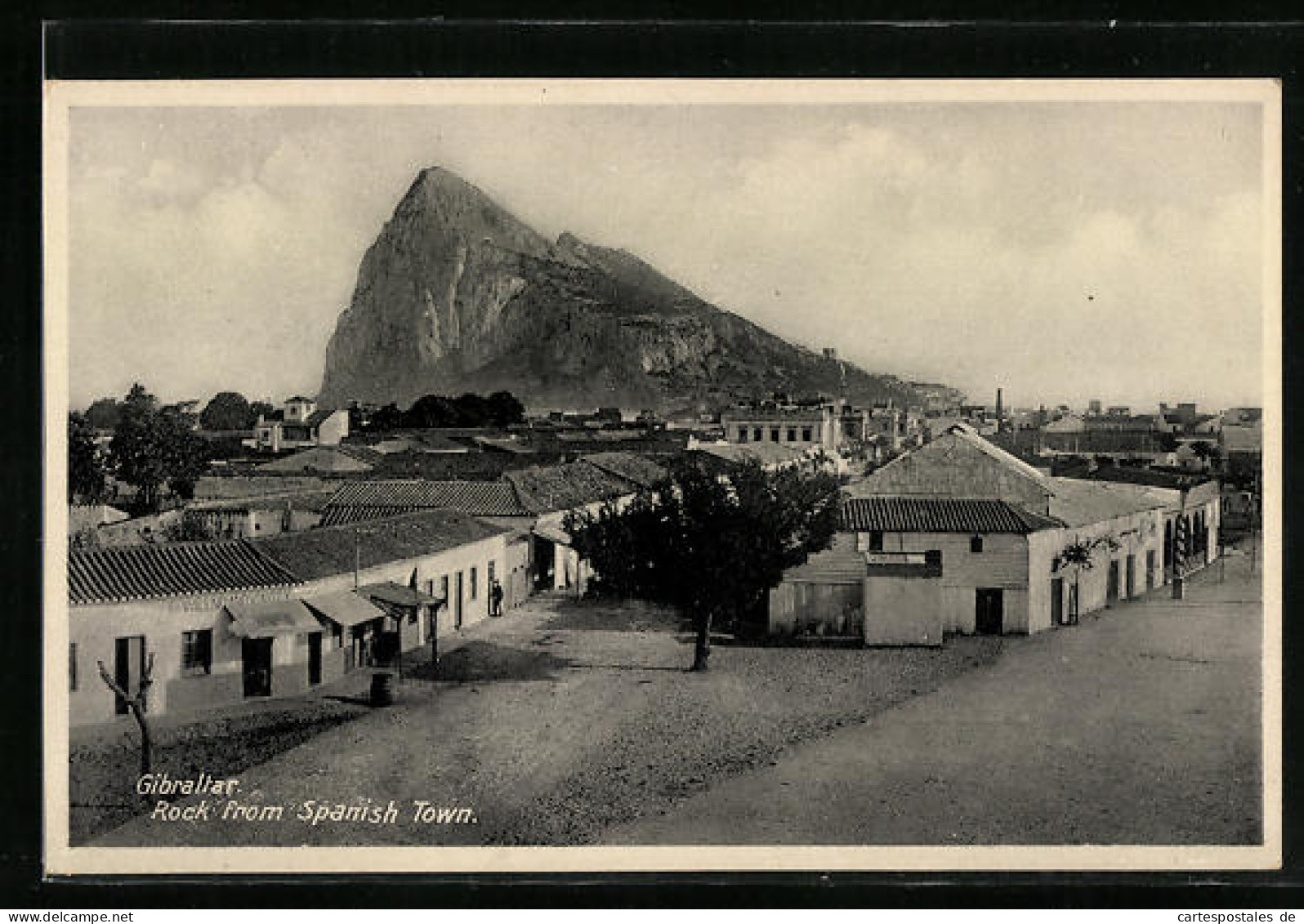 Postal Gibraltar, Rock From Spanish Town  - Gibraltar