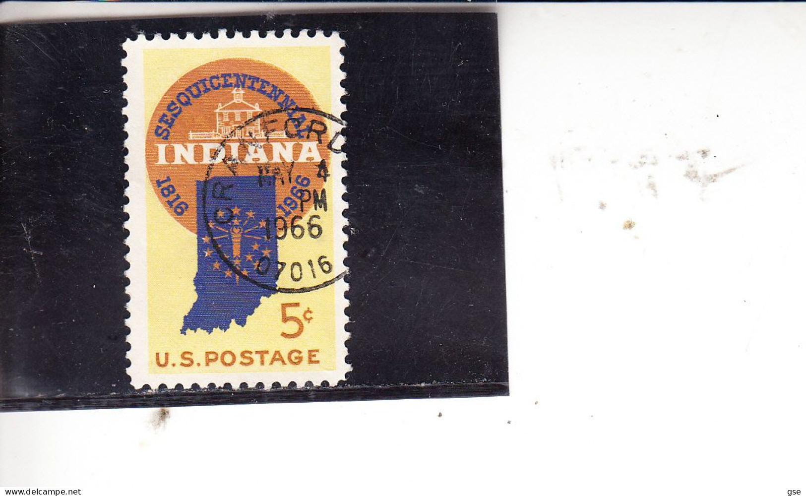 STATI UNITI  1966° - Indiana - Oblitérés