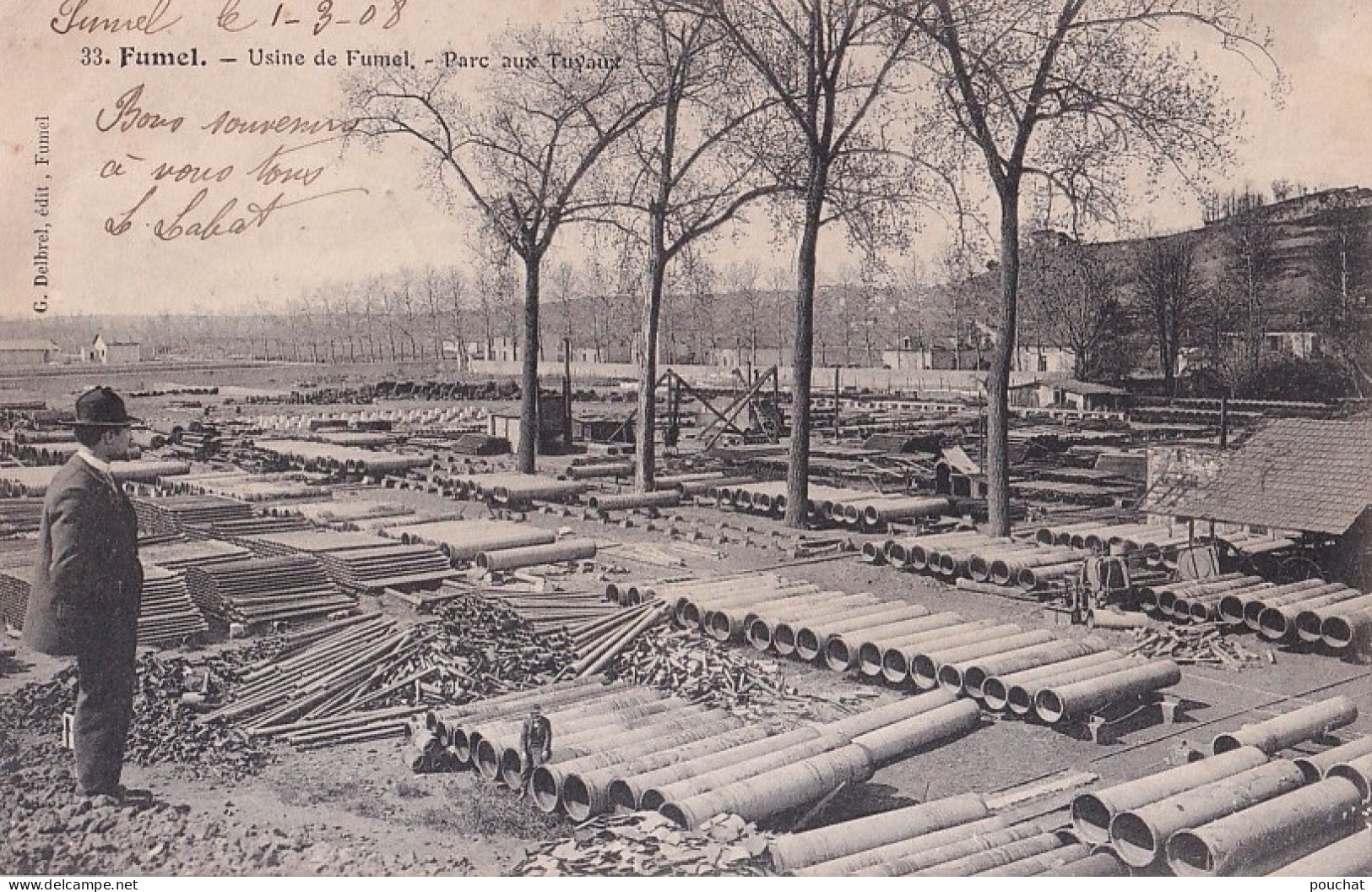 C2-47) FUMEL - USINES DE FUMEL - PARC DES TUYAUX - EN 1908 - ( 2 SCANS ) - Fumel