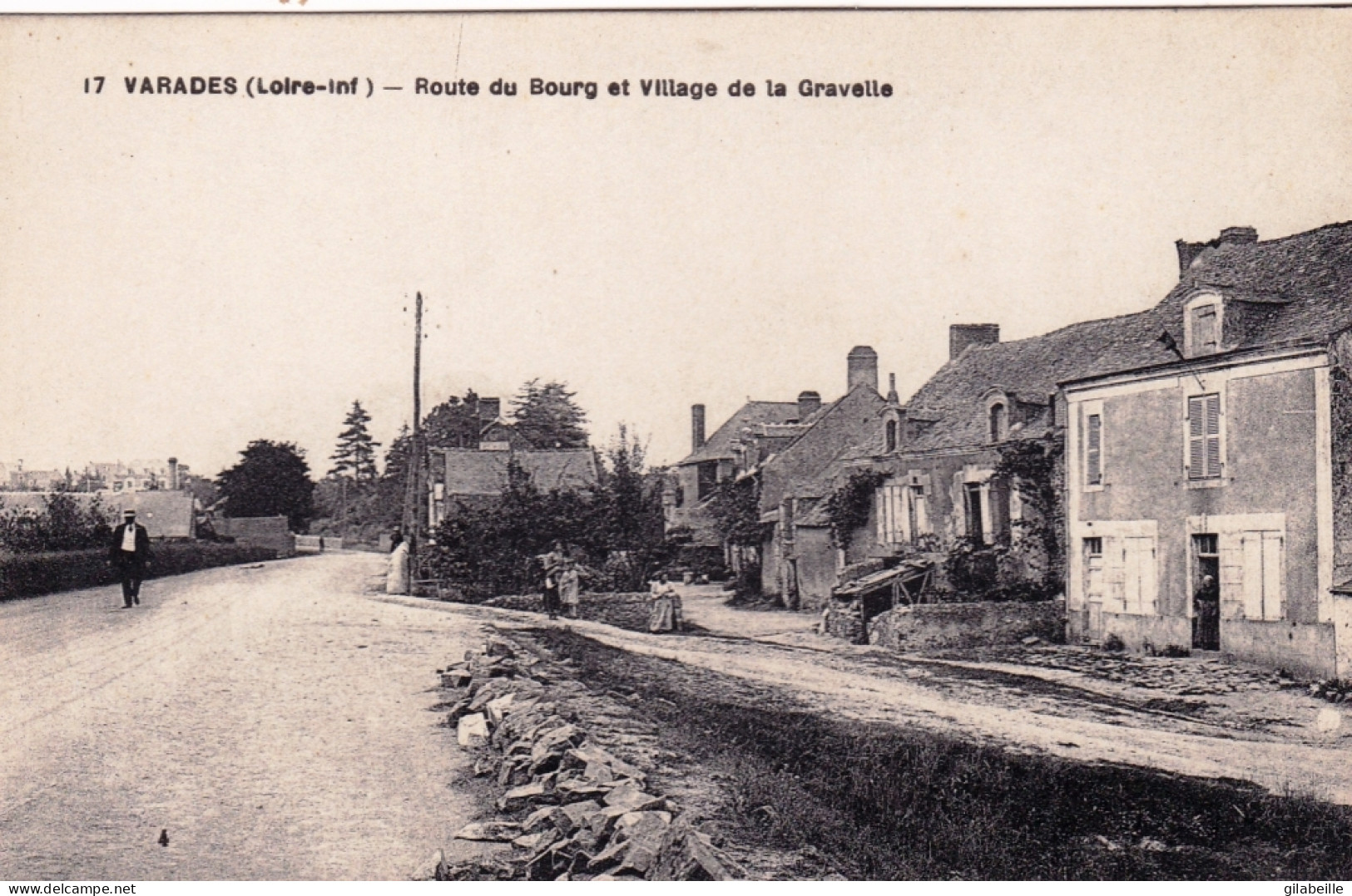 44 - Loire Atlantique -  VARADES - Route Du Bourg Et Village De La Gravelle - Varades