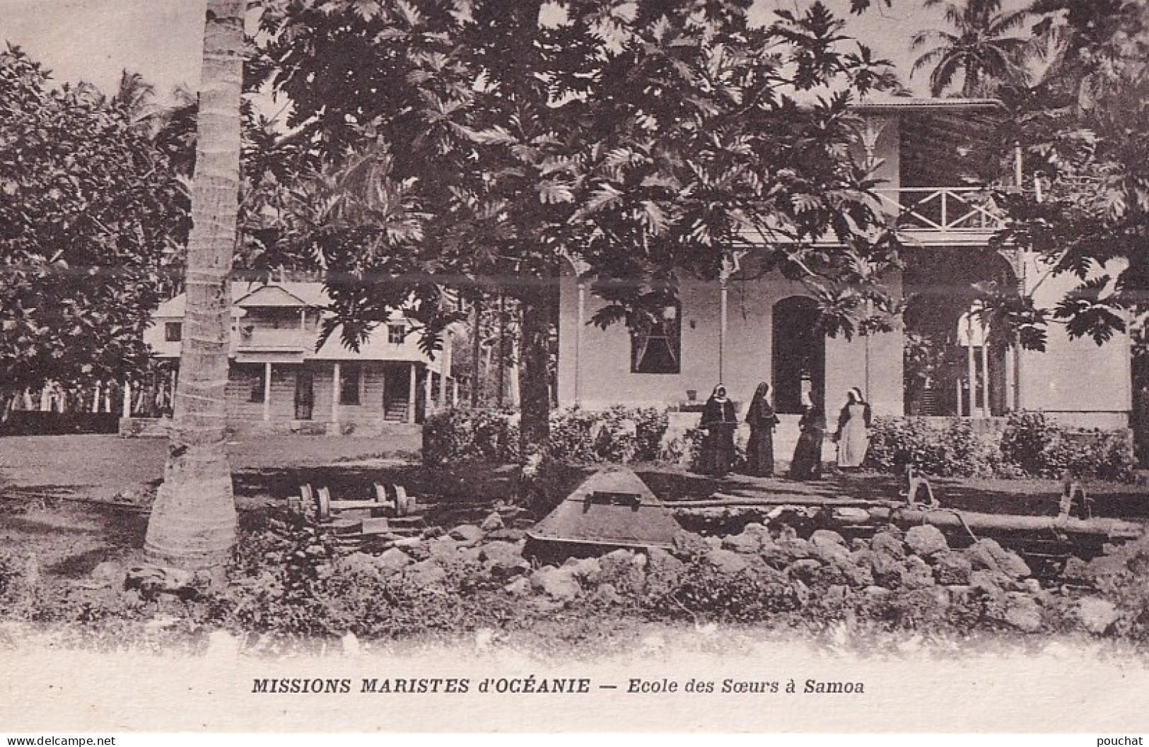 C4- MISSIONS  MARISTES D ' OCEANIE -  SAMOA - ECOLE DES SOEURS    - ( 2 SCANS ) - Samoa