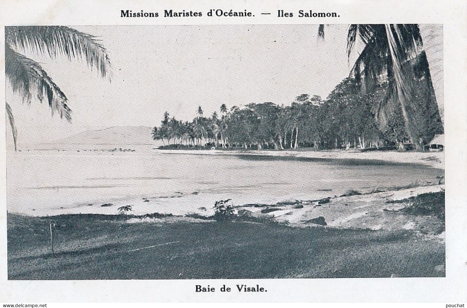 C5- MISSIONS DES PERES MARISTES EN OCEANIE - ILES SALOMON - BAIE DE VISALE - ( 2 SCANS ) - Solomon Islands