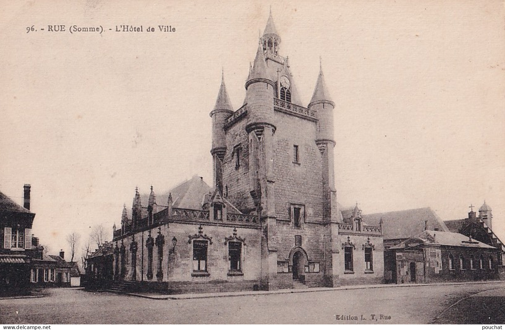 C10-80) RUE - SOMME - L ' HOTEL DE VILLE  -  ( 2 SCANS ) - Rue