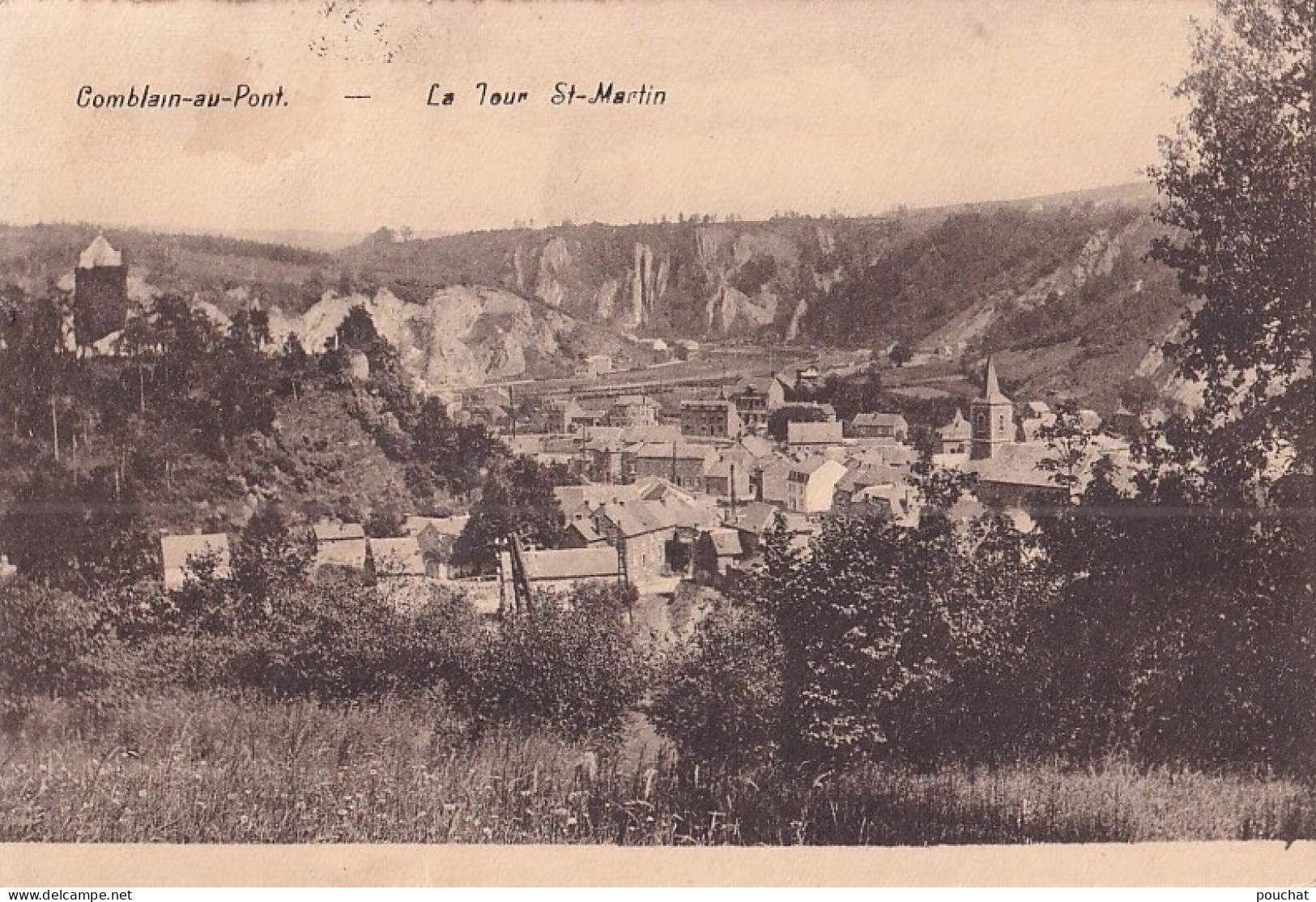 C10- COMBLAIN  AU  PONT - LA TOUR ST - MARTIN  -  EN 1925 - ( 2 SCANS ) - Comblain-au-Pont