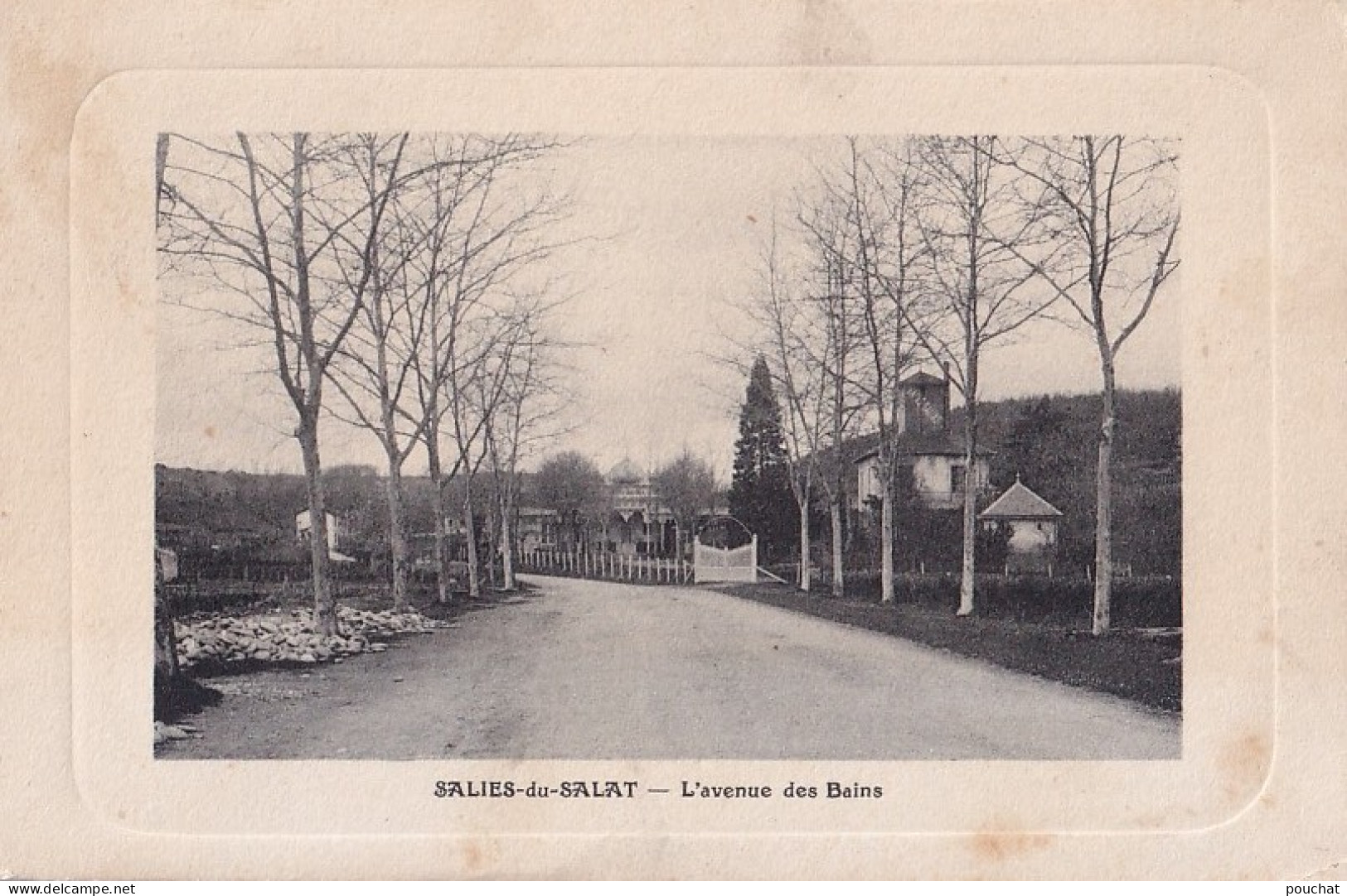 C11-31) SALIES DU SALAT - L ' AVENUE DES BAINS - EDIT. CASENEUVE - ( 2 SCANS ) - Salies-du-Salat