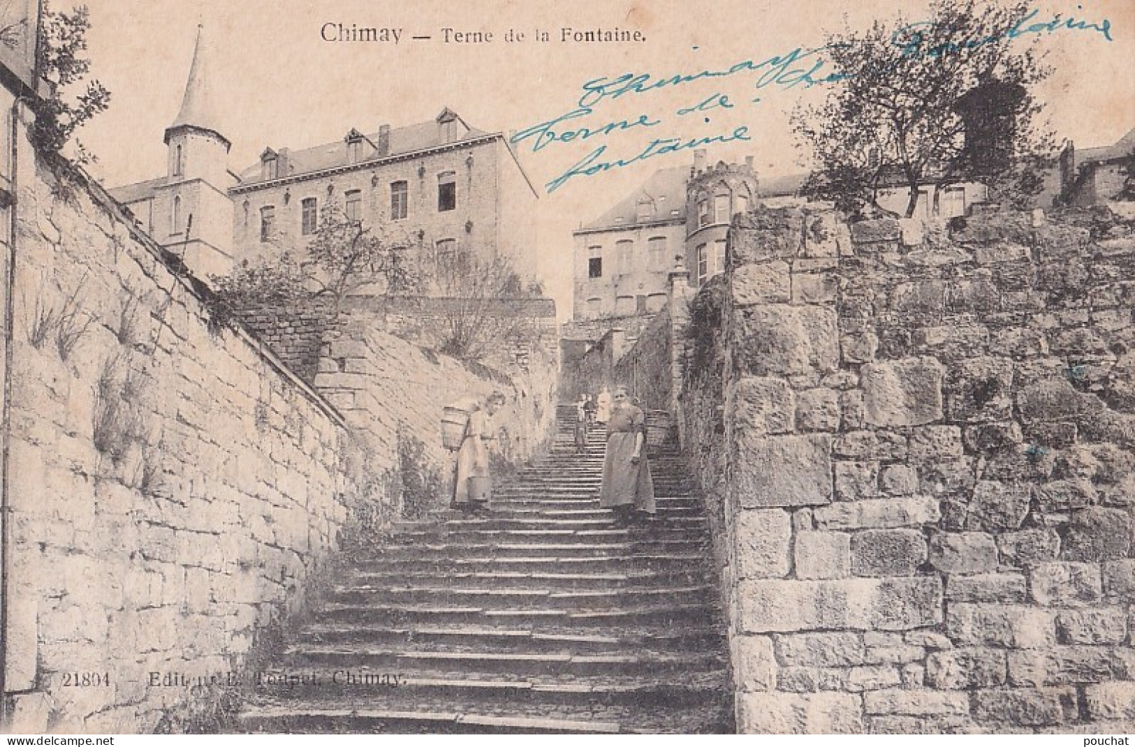 C17- CHIMAY - TERNE DE LA FONTAINE -ANIMATION - HABITANTS -   EN 1918 - ( 2 SCANS ) - Chimay