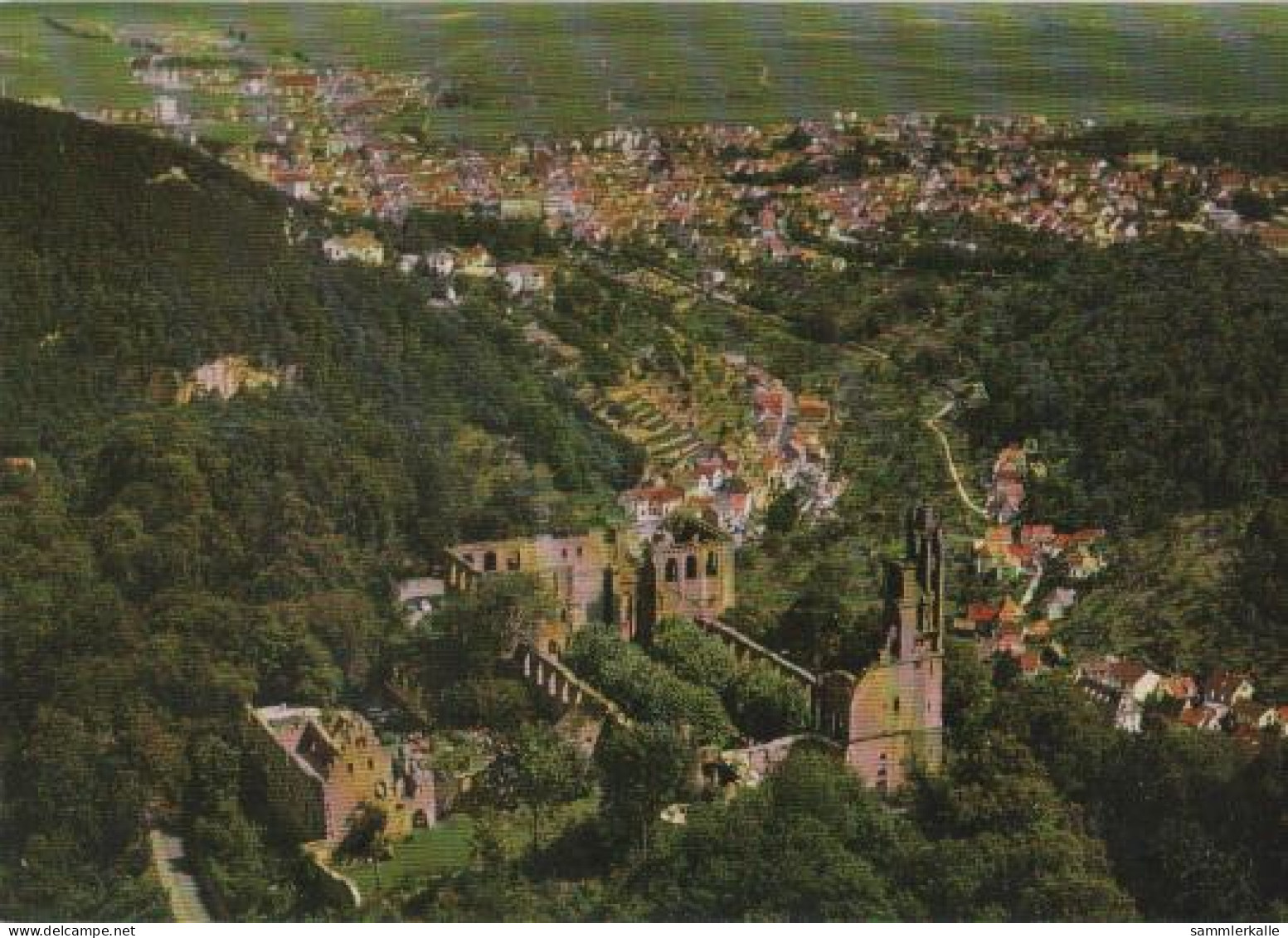 18126 - Bad Dürkheim - Luftbild Schlossruine - Ca. 1975 - Bad Duerkheim