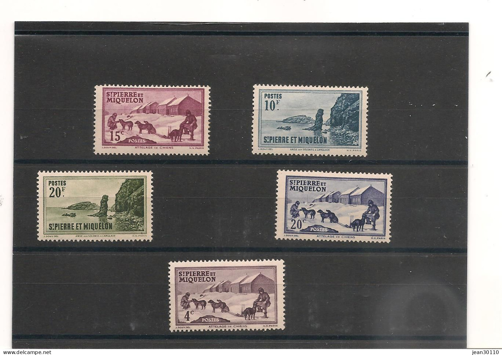 St PIERRE Et MIQUELON  1942 N° 291/95* - Unused Stamps